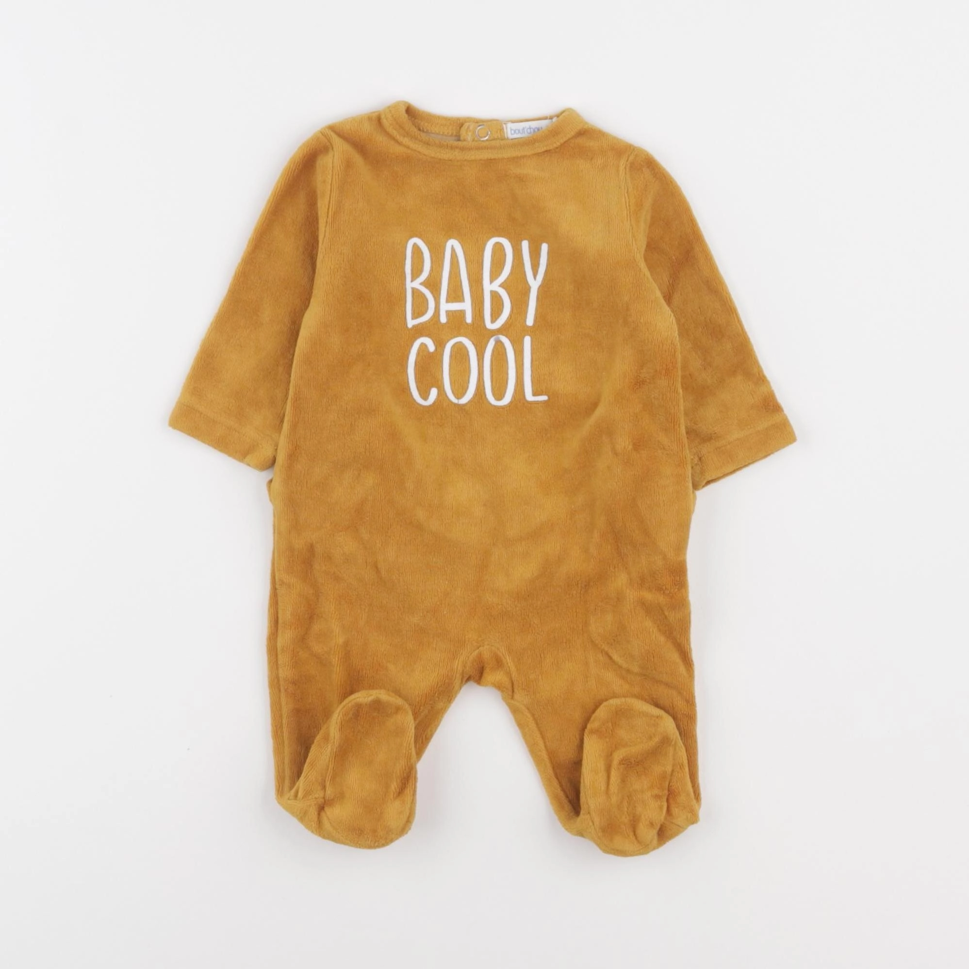 Boutchou - pyjama velours jaune - 1 mois