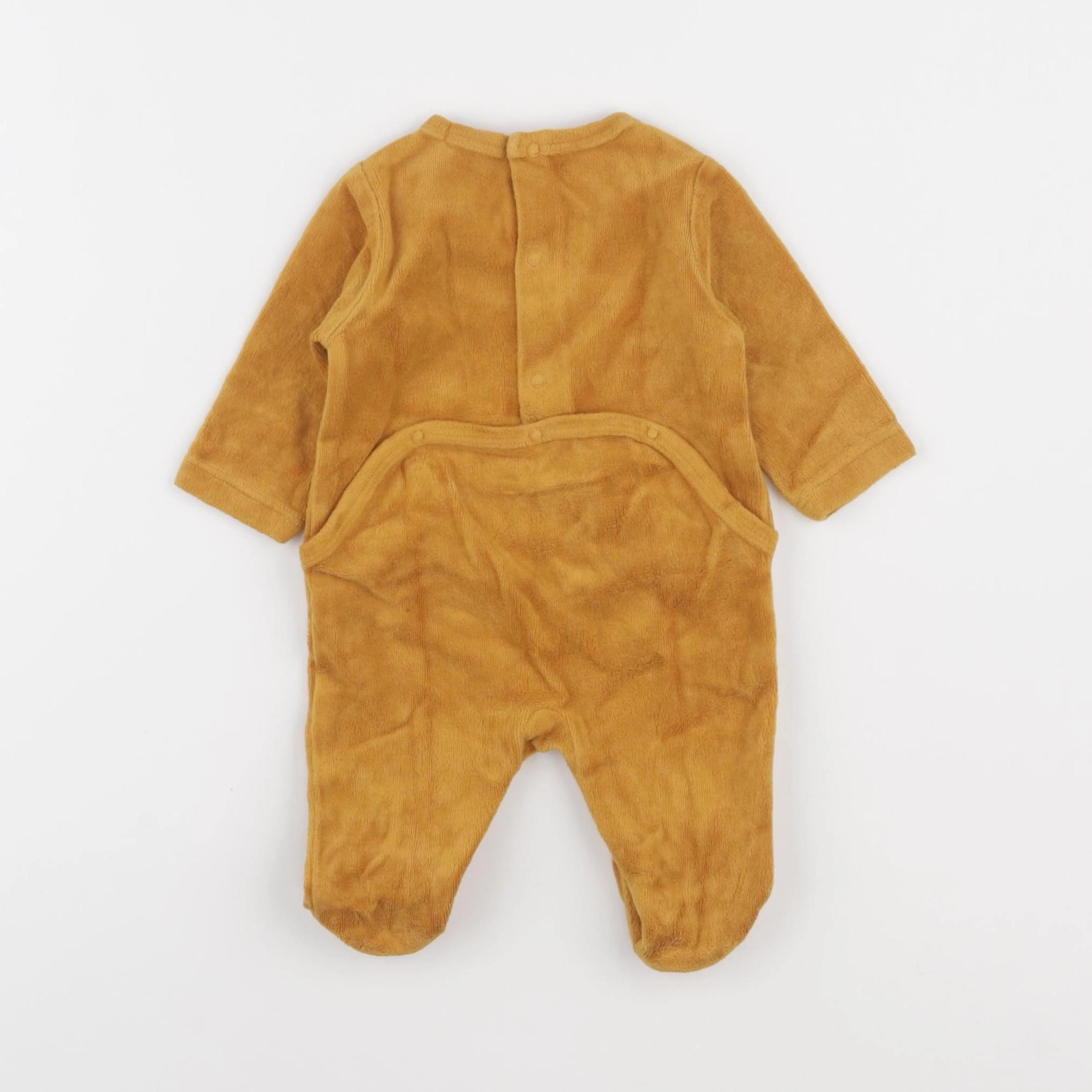 Boutchou - pyjama velours jaune - 1 mois