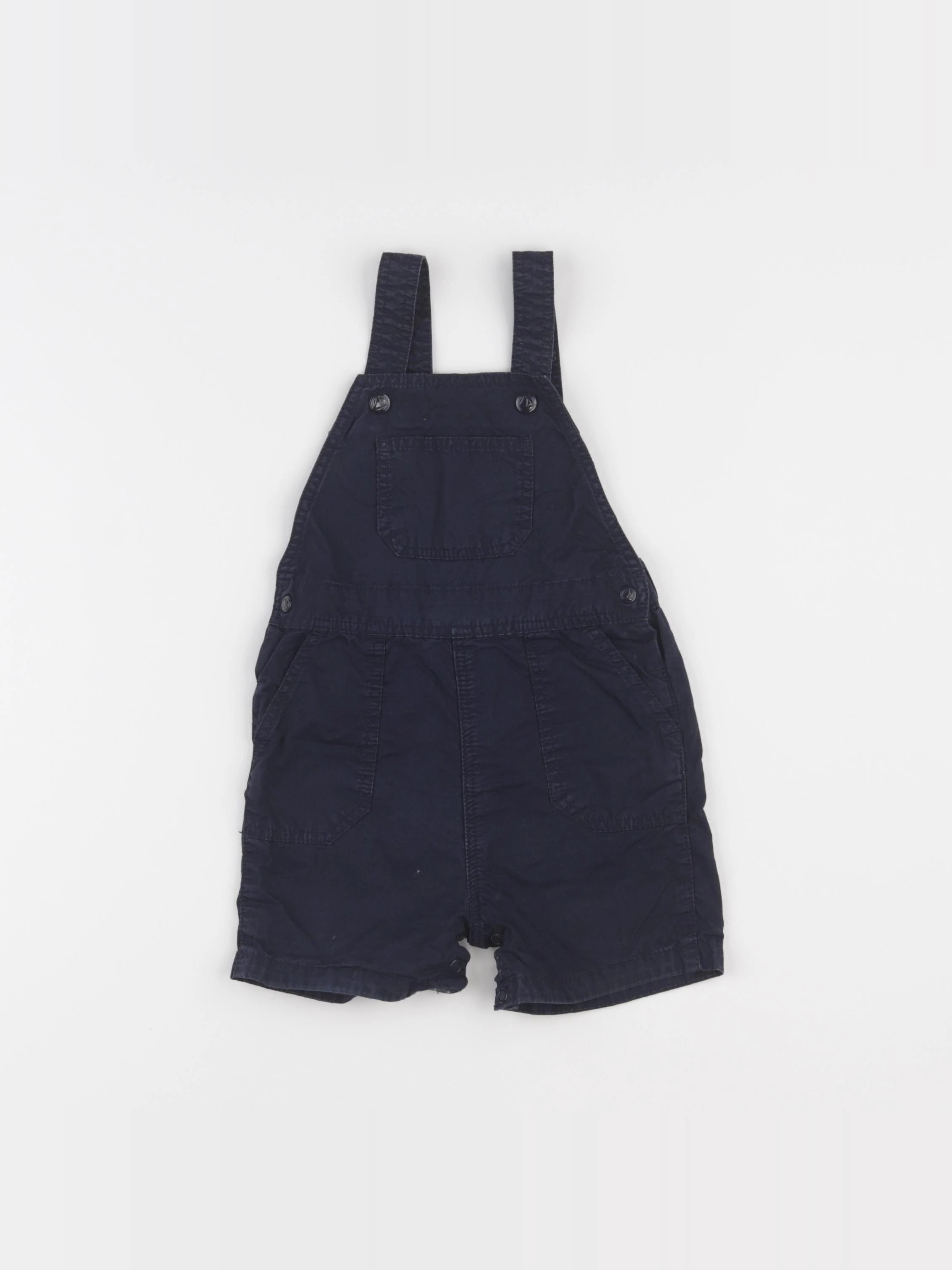 Petit Bateau - salopette bleu - 12 mois
