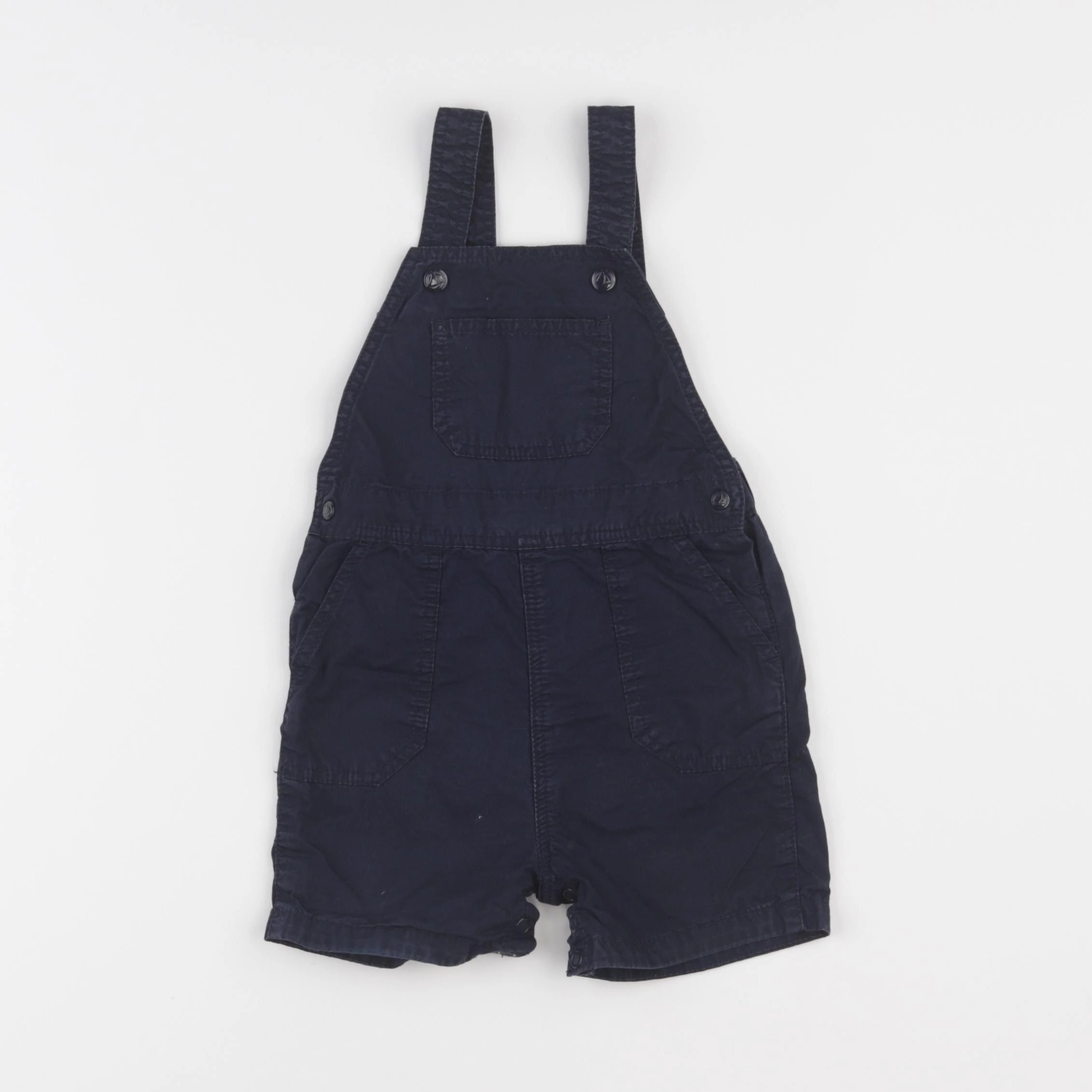Petit Bateau - salopette bleu - 12 mois