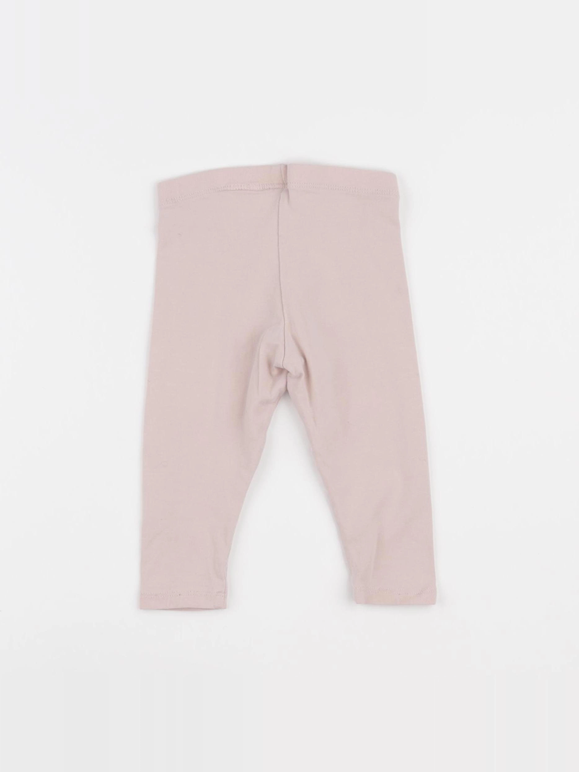H&M - legging rose - 6/9 mois