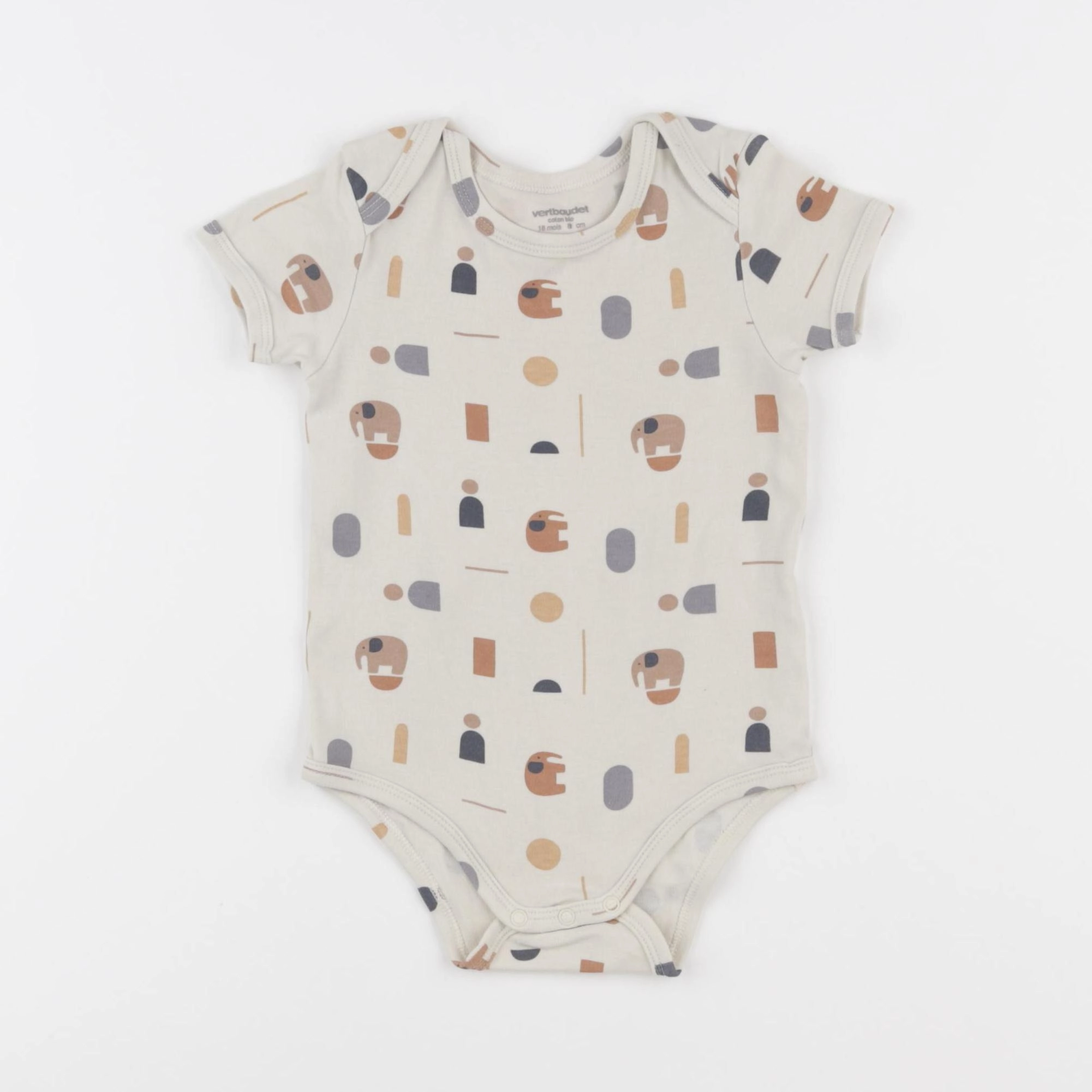 Vertbaudet - body beige - 18 mois