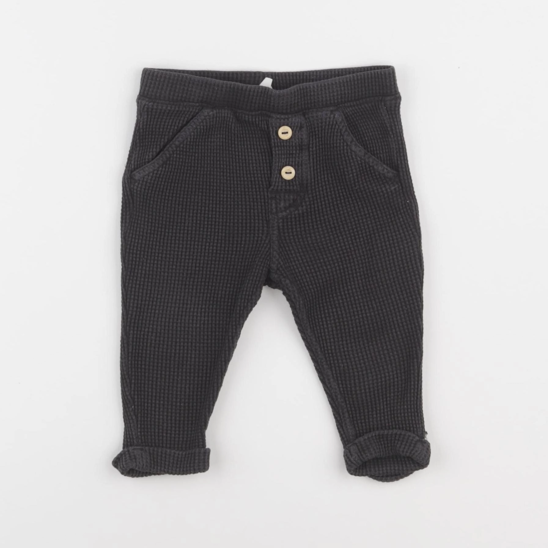 H&M - legging gris - 6/9 mois