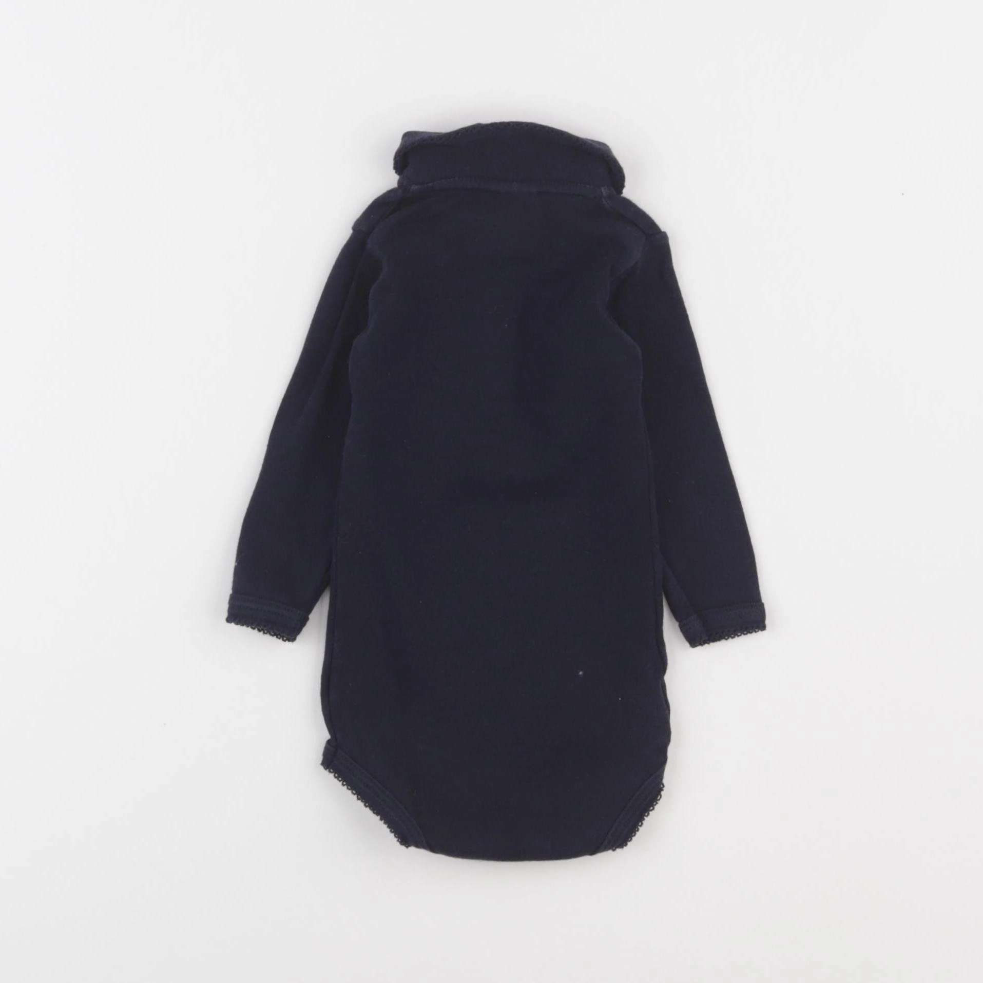 Petit Bateau - body à col bleu - 3 mois
