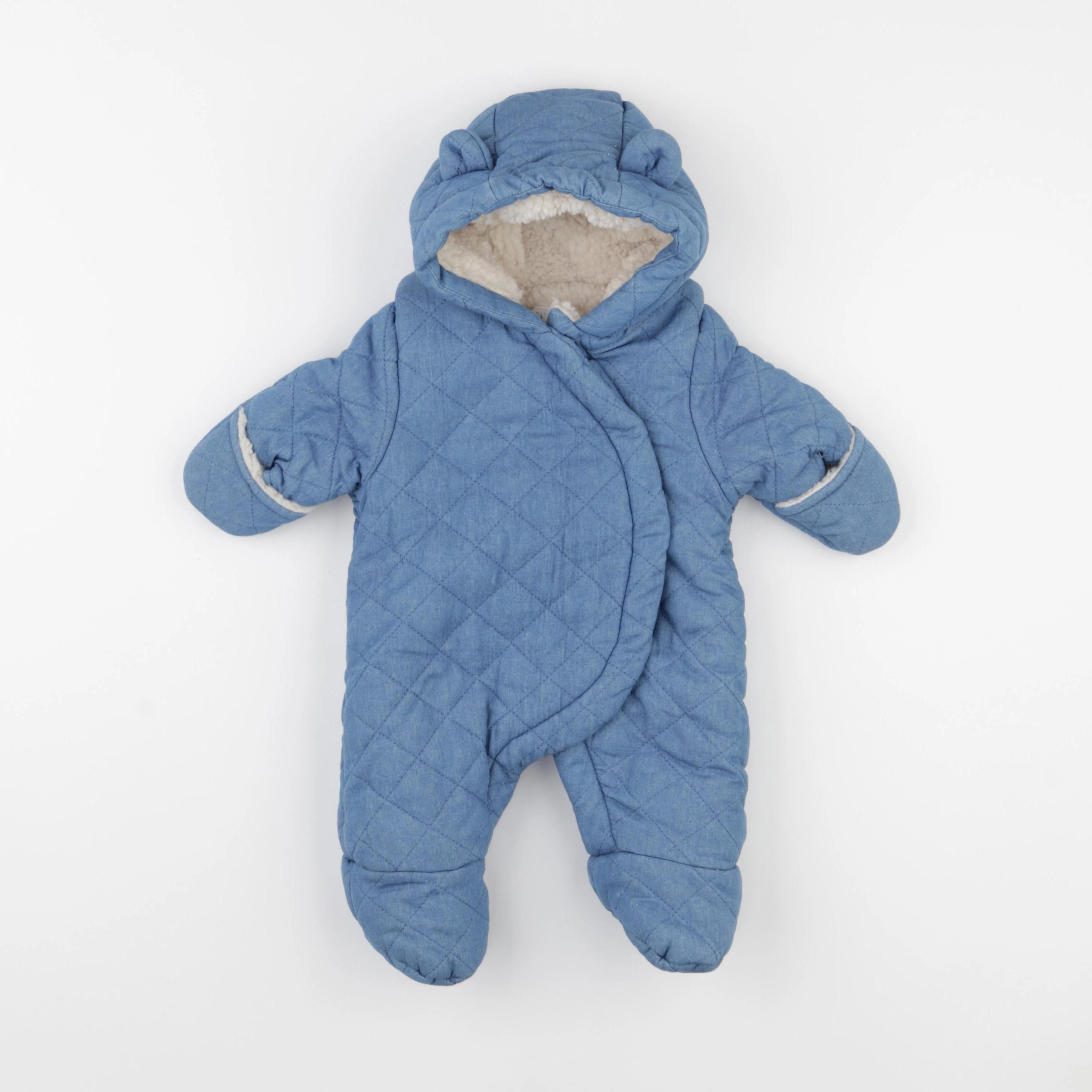Vertbaudet - combi-pilote bleu - 1 mois