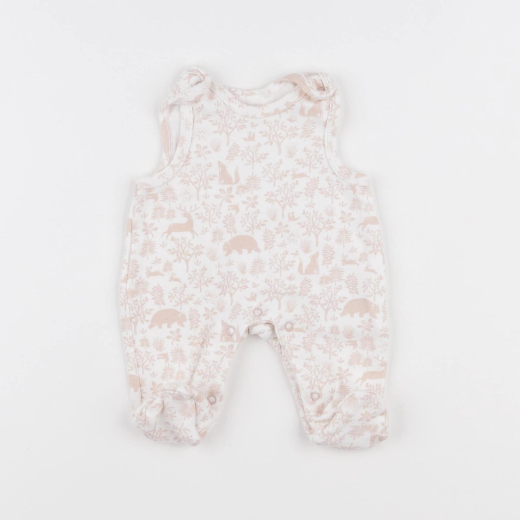 Vertbaudet - pyjama coton blanc, rose - Prématuré