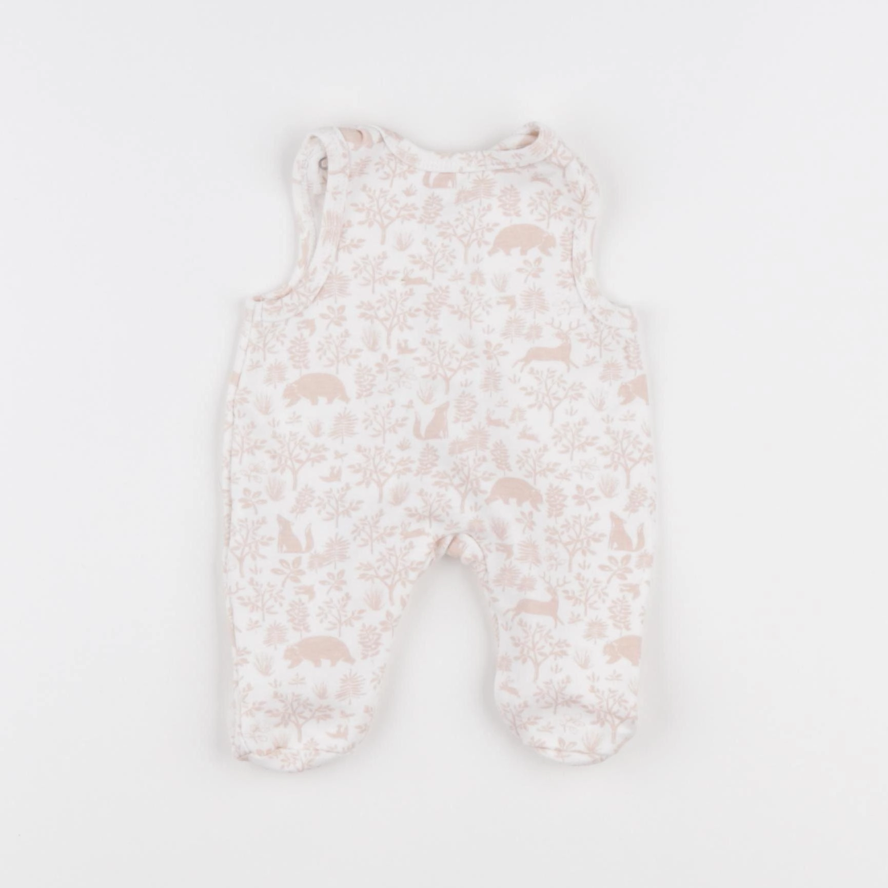 Vertbaudet - pyjama coton blanc, rose - Prématuré