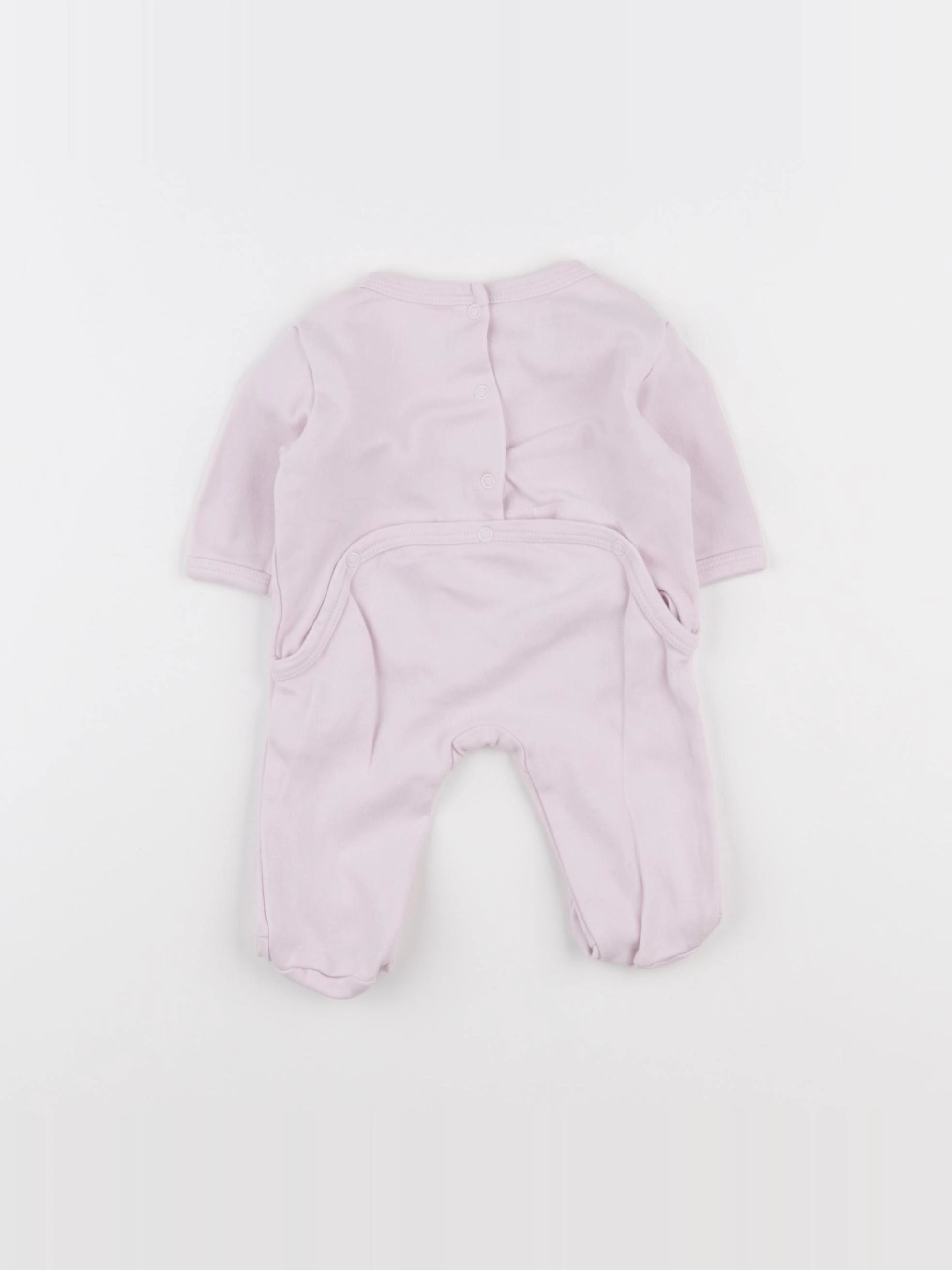 Vertbaudet - pyjama coton rose - 1 mois