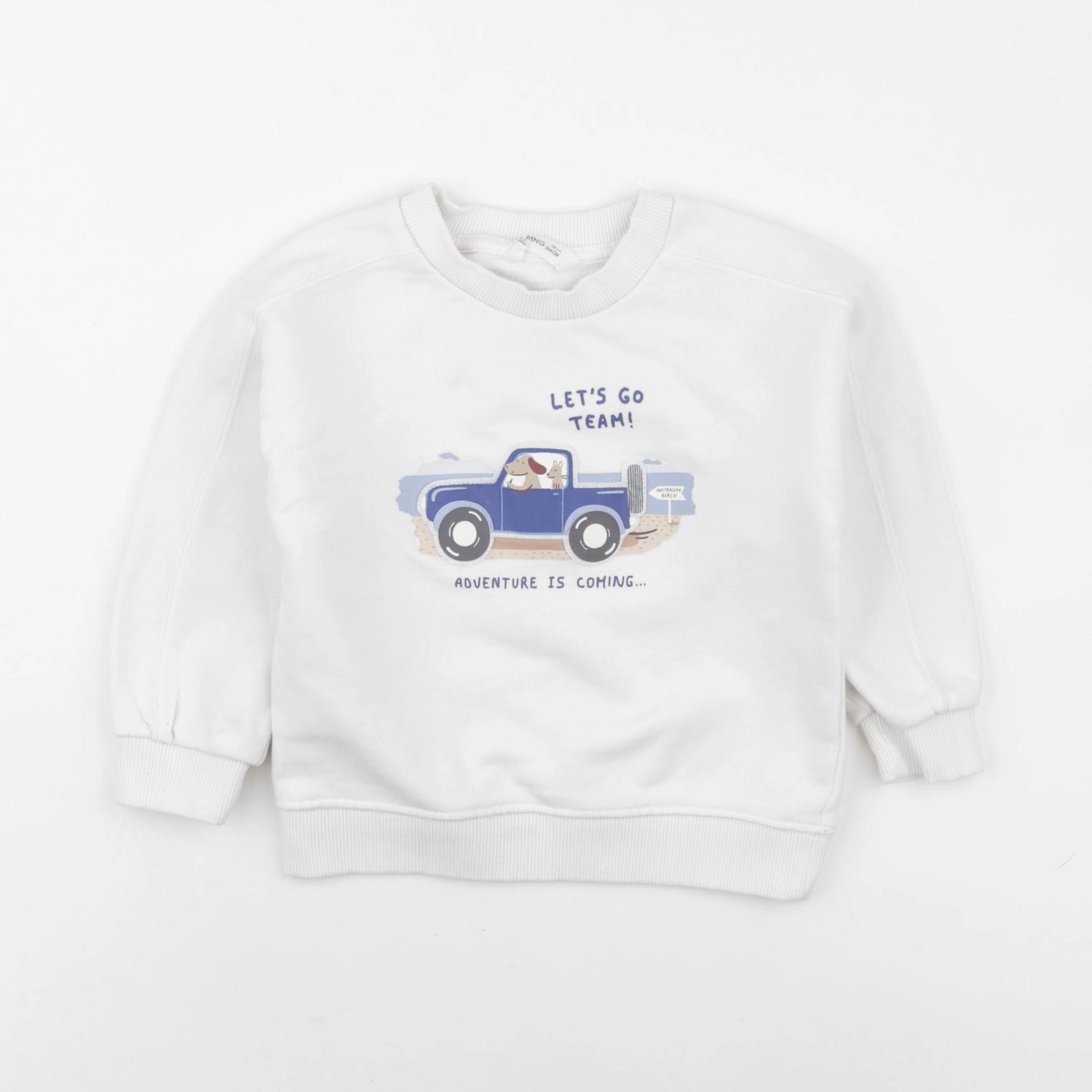 Mango - sweat blanc - 3/4 ans