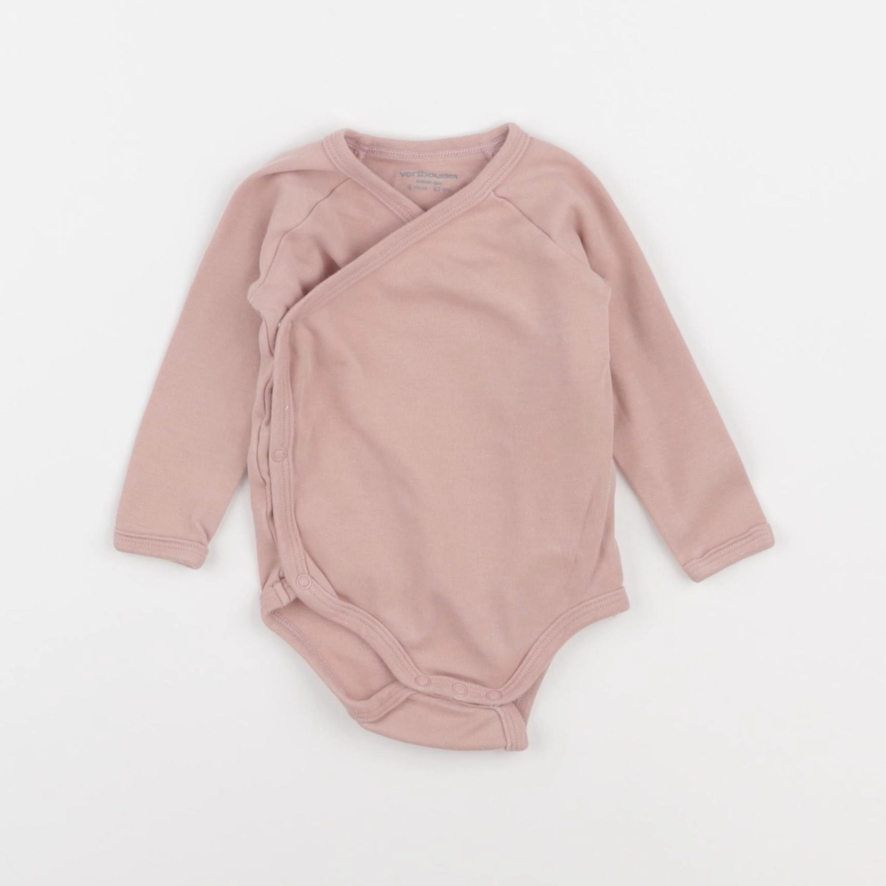 Vertbaudet - body rose - 6 mois