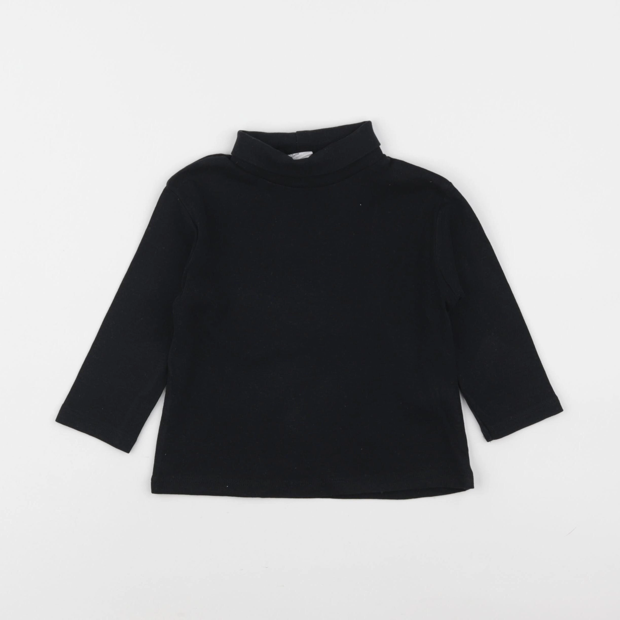Zara - sous-pull noir - 12/18 mois
