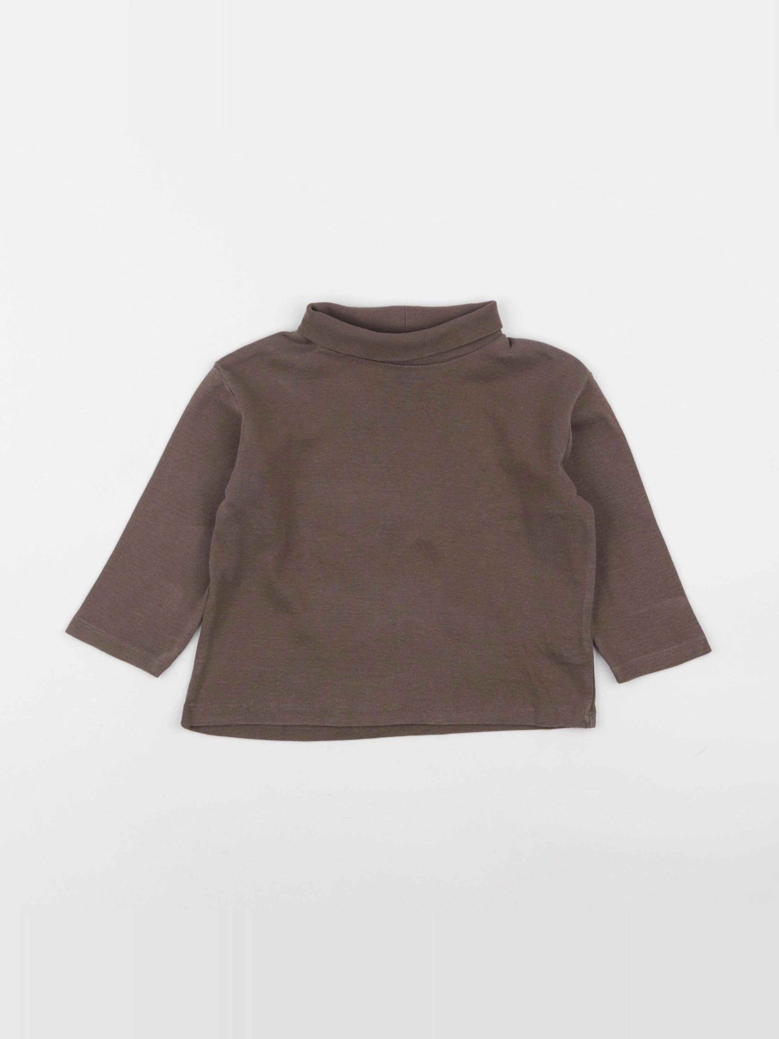 Zara - sous-pull marron - 12/18 mois