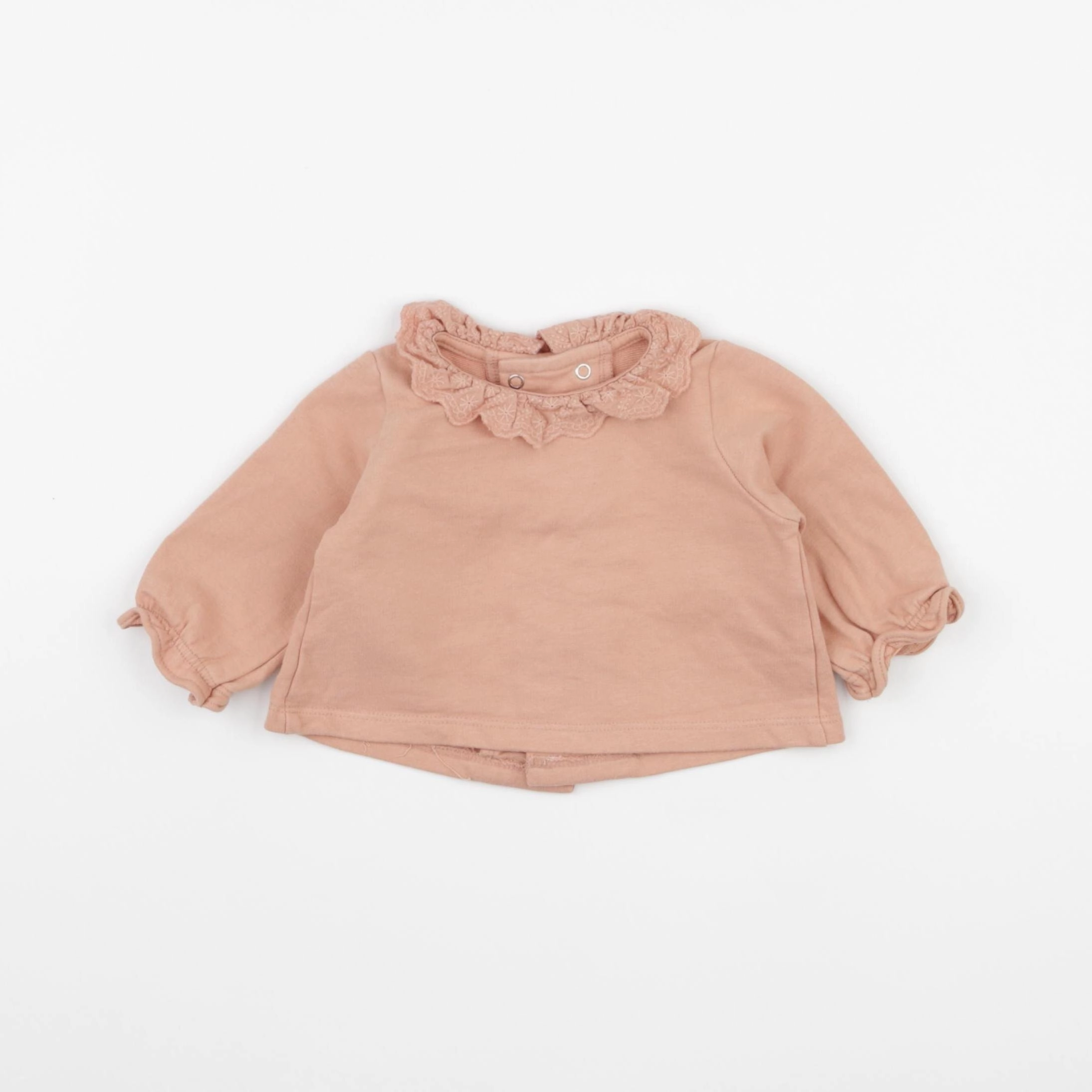 Vertbaudet - sweat rose - 1 mois