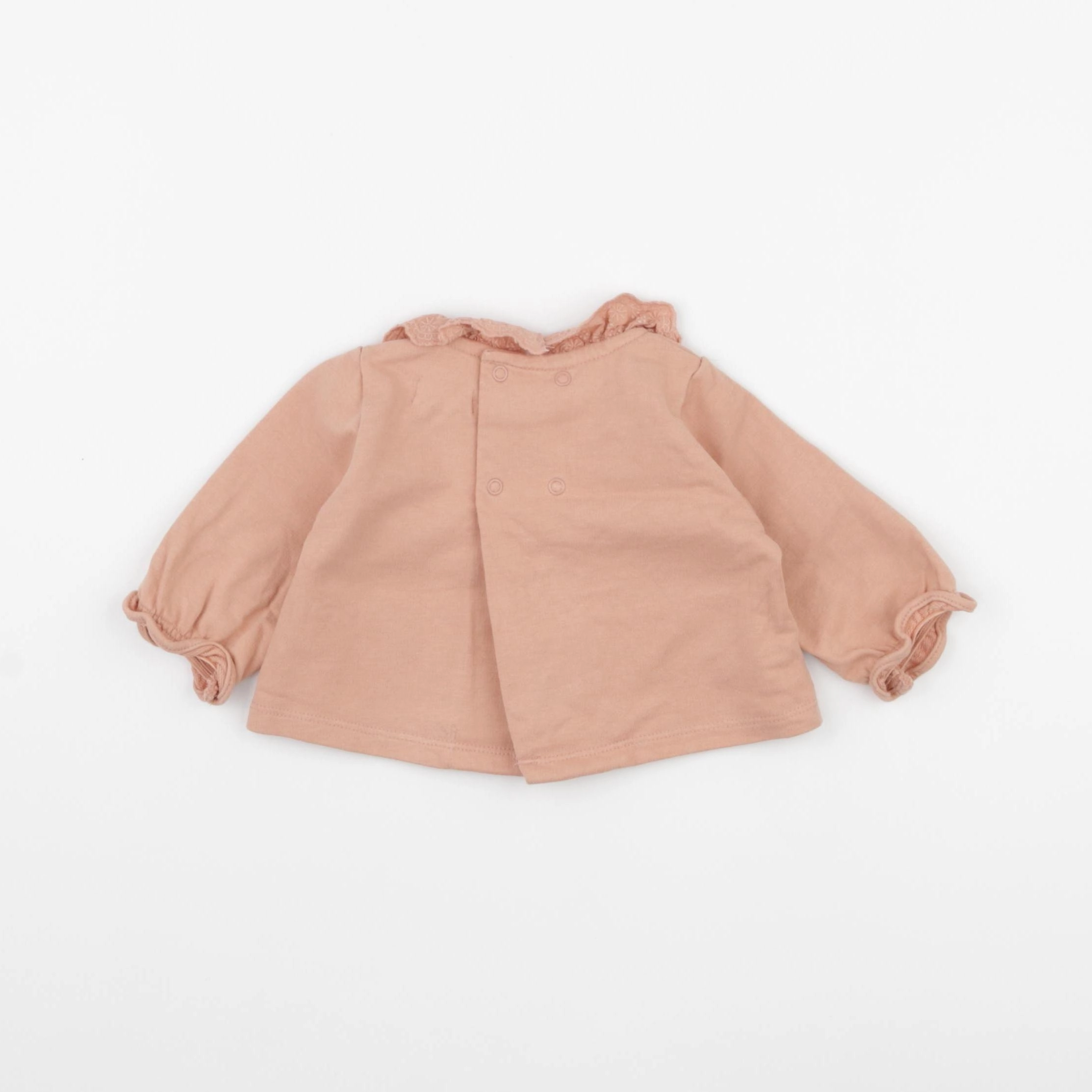 Vertbaudet - sweat rose - 1 mois