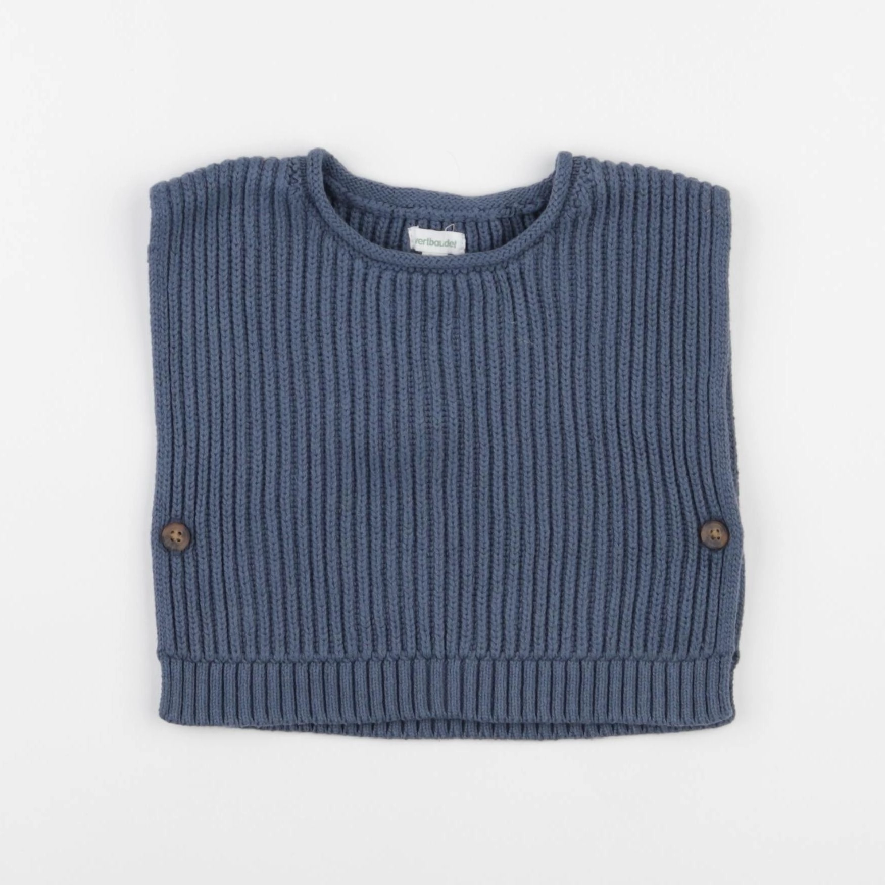 Vertbaudet - pull bleu - 9 mois