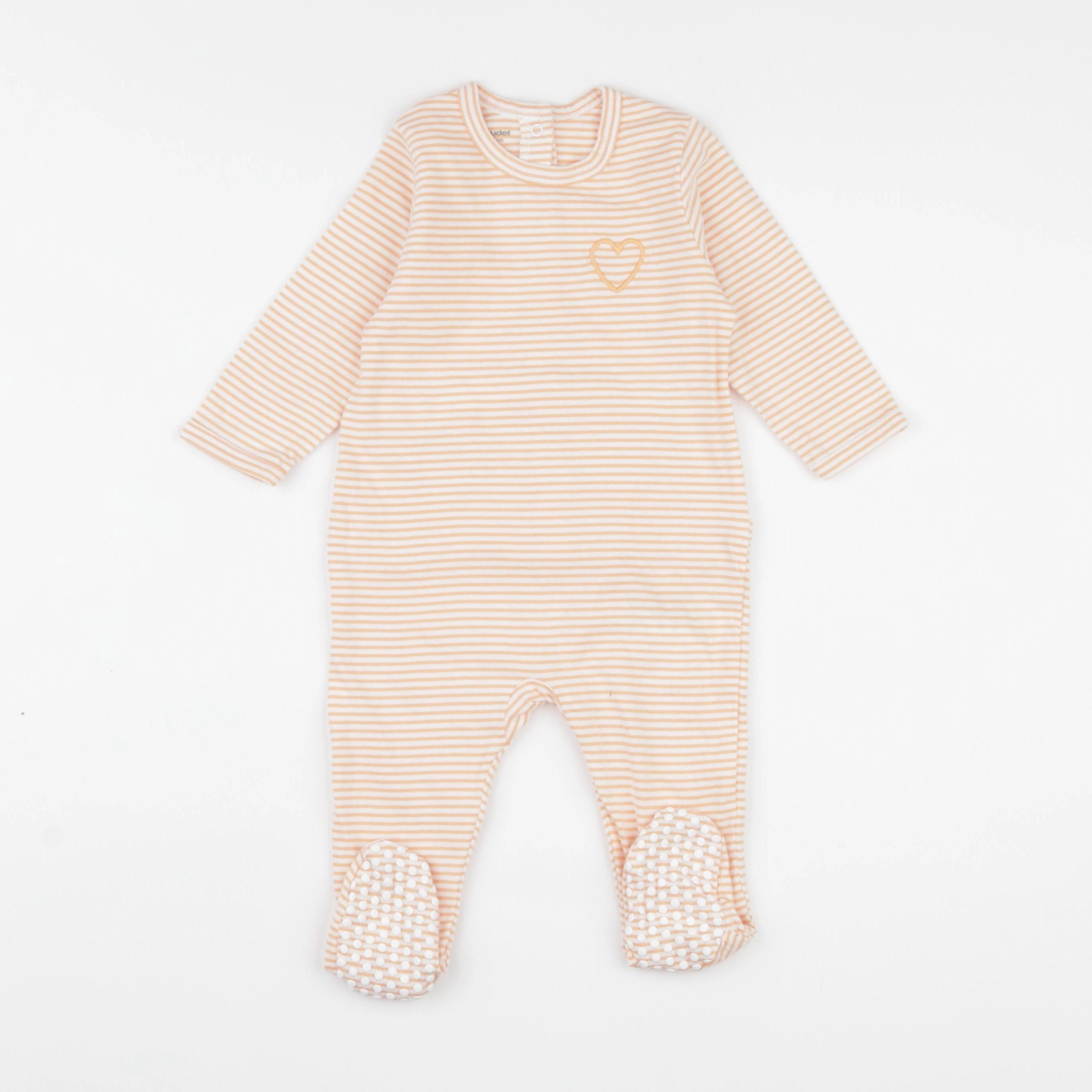 Vertbaudet - pyjama coton orange - 9 mois