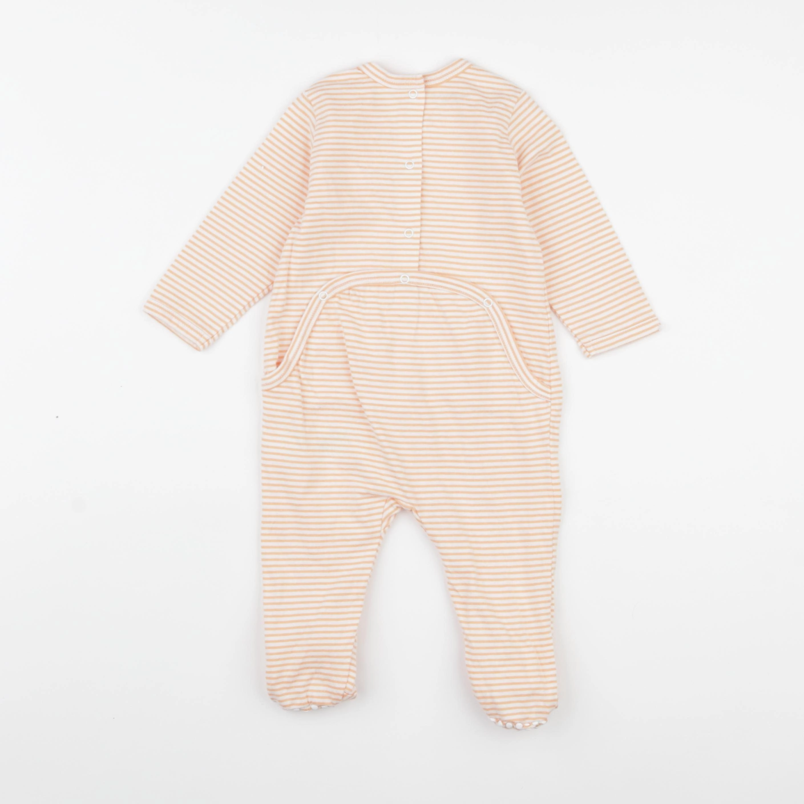 Vertbaudet - pyjama coton orange - 9 mois