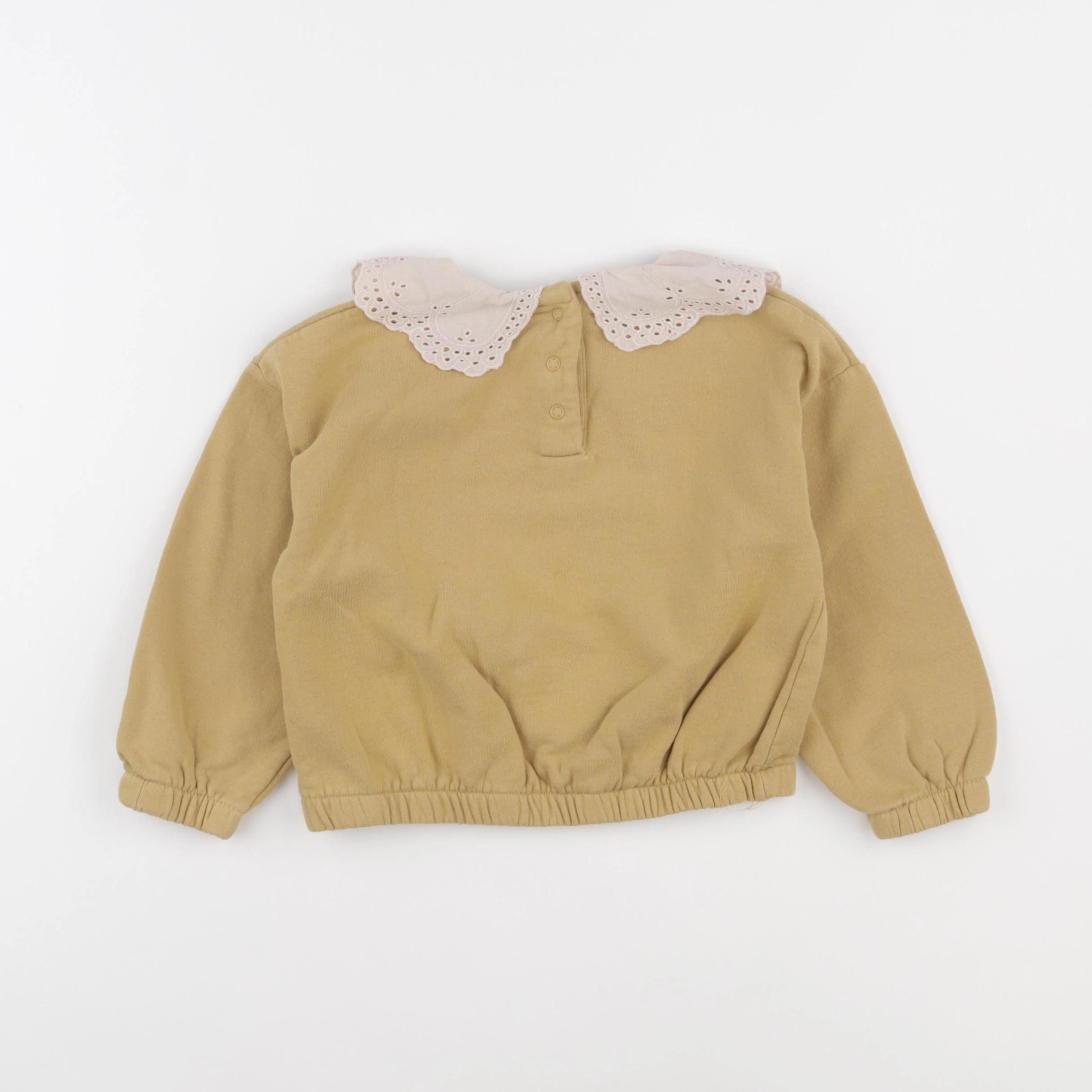 Vertbaudet - sweat jaune - 36 mois