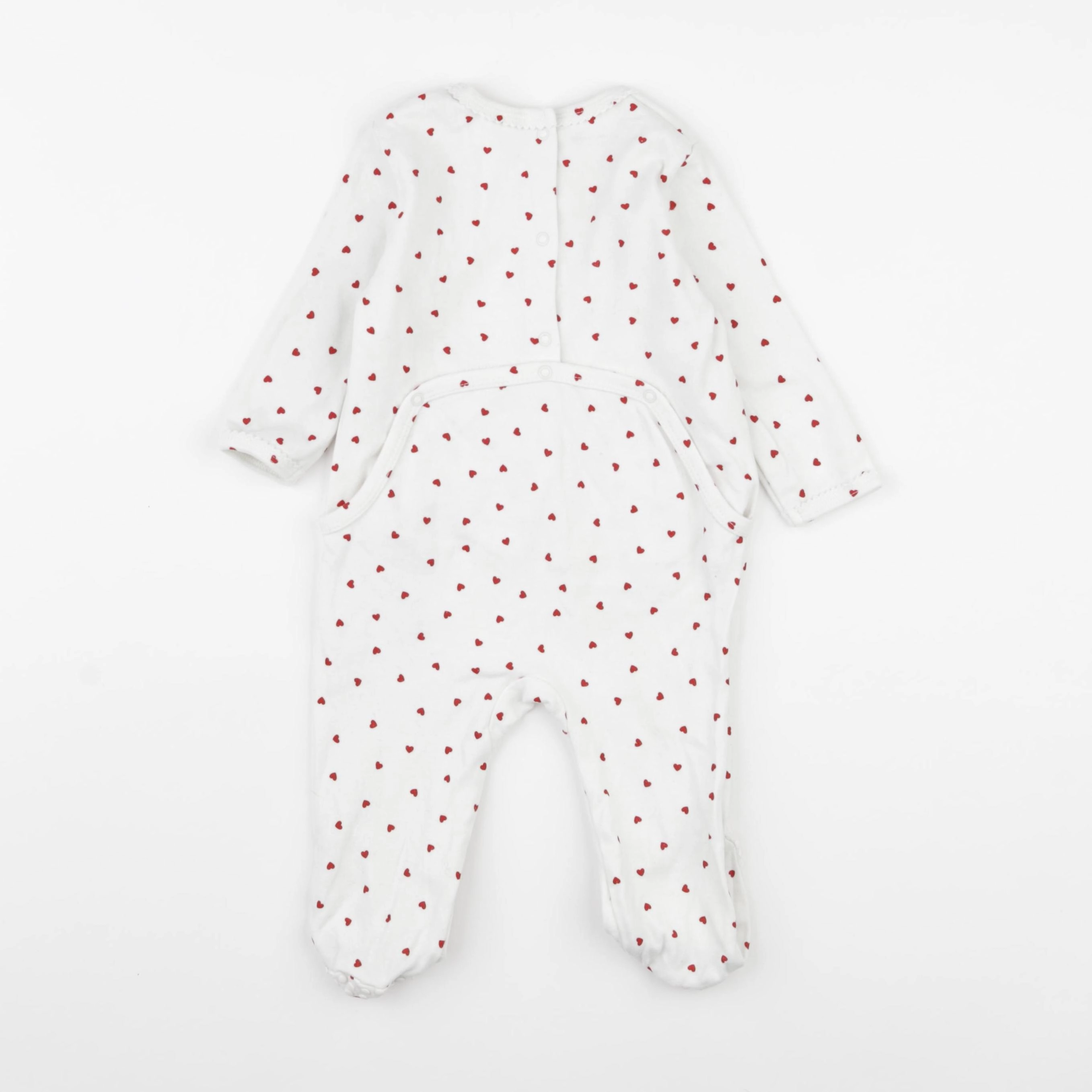 Vertbaudet - pyjama coton blanc - 9 mois