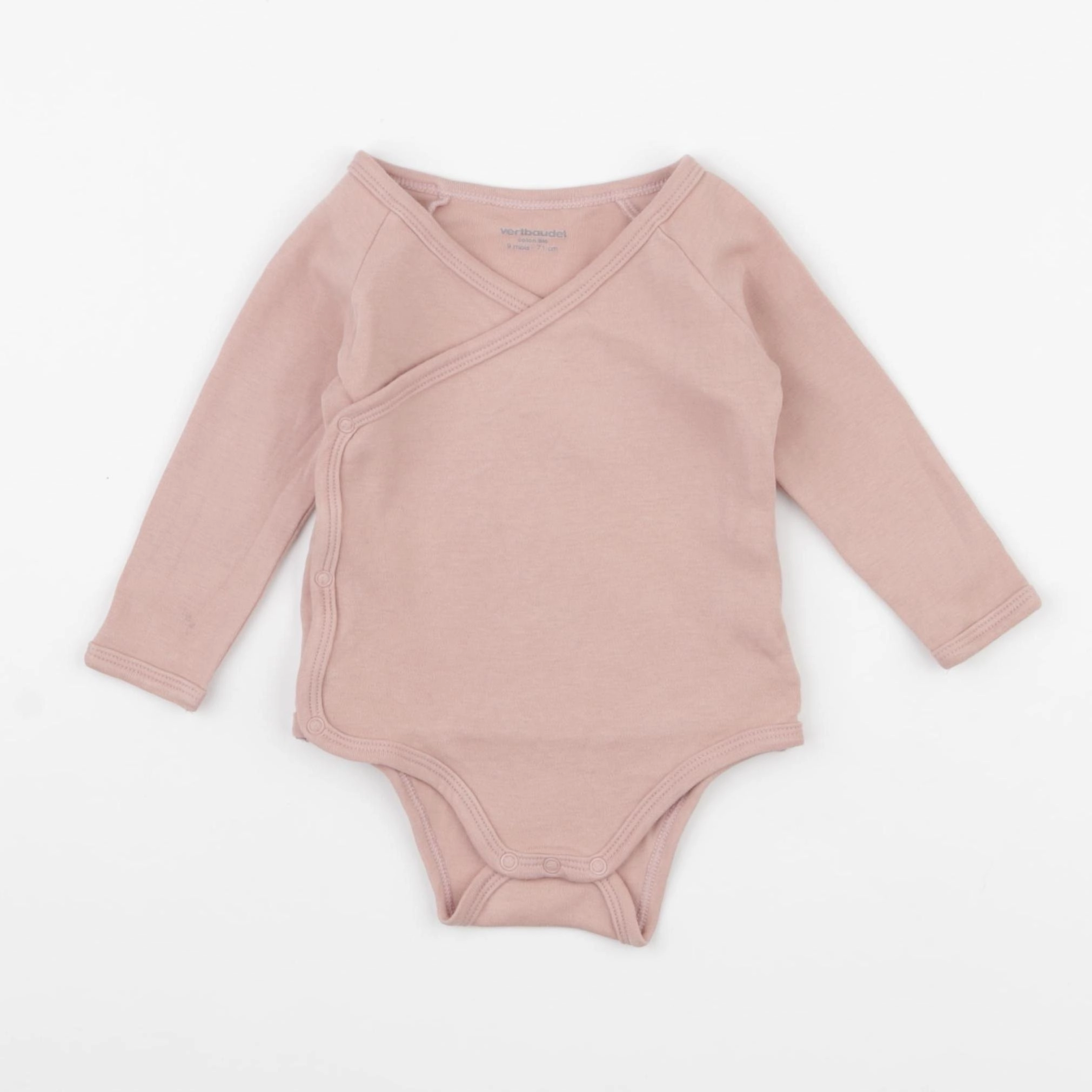 Vertbaudet - body rose - 9 mois