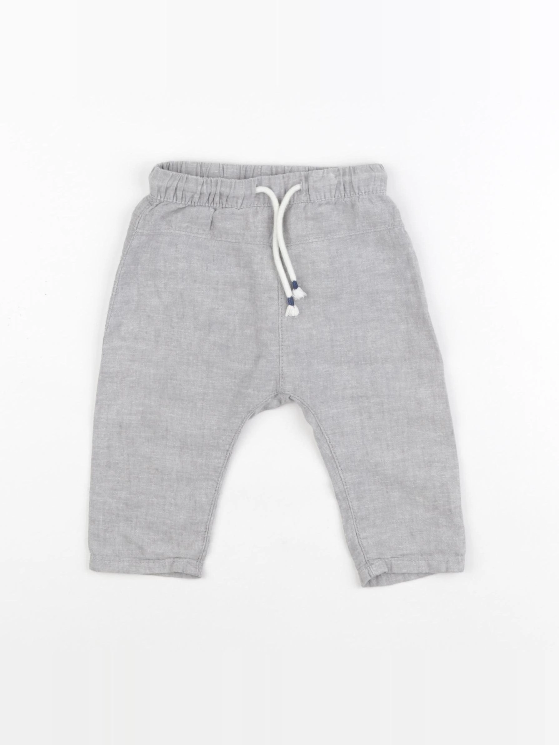 H&M - pantalon gris - 3/6 mois