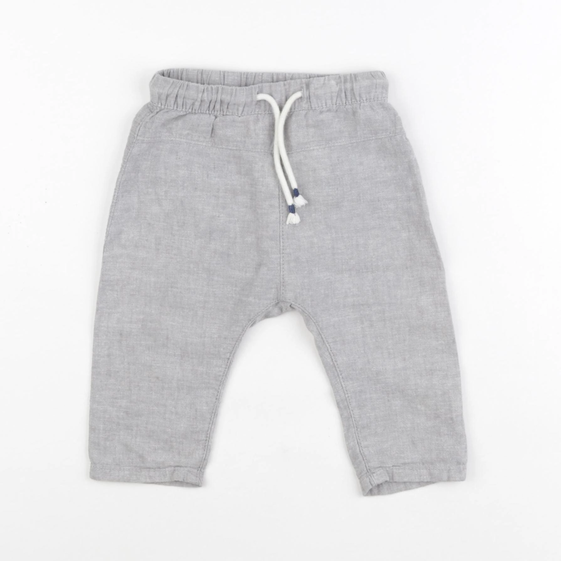 H&M - pantalon gris - 3/6 mois