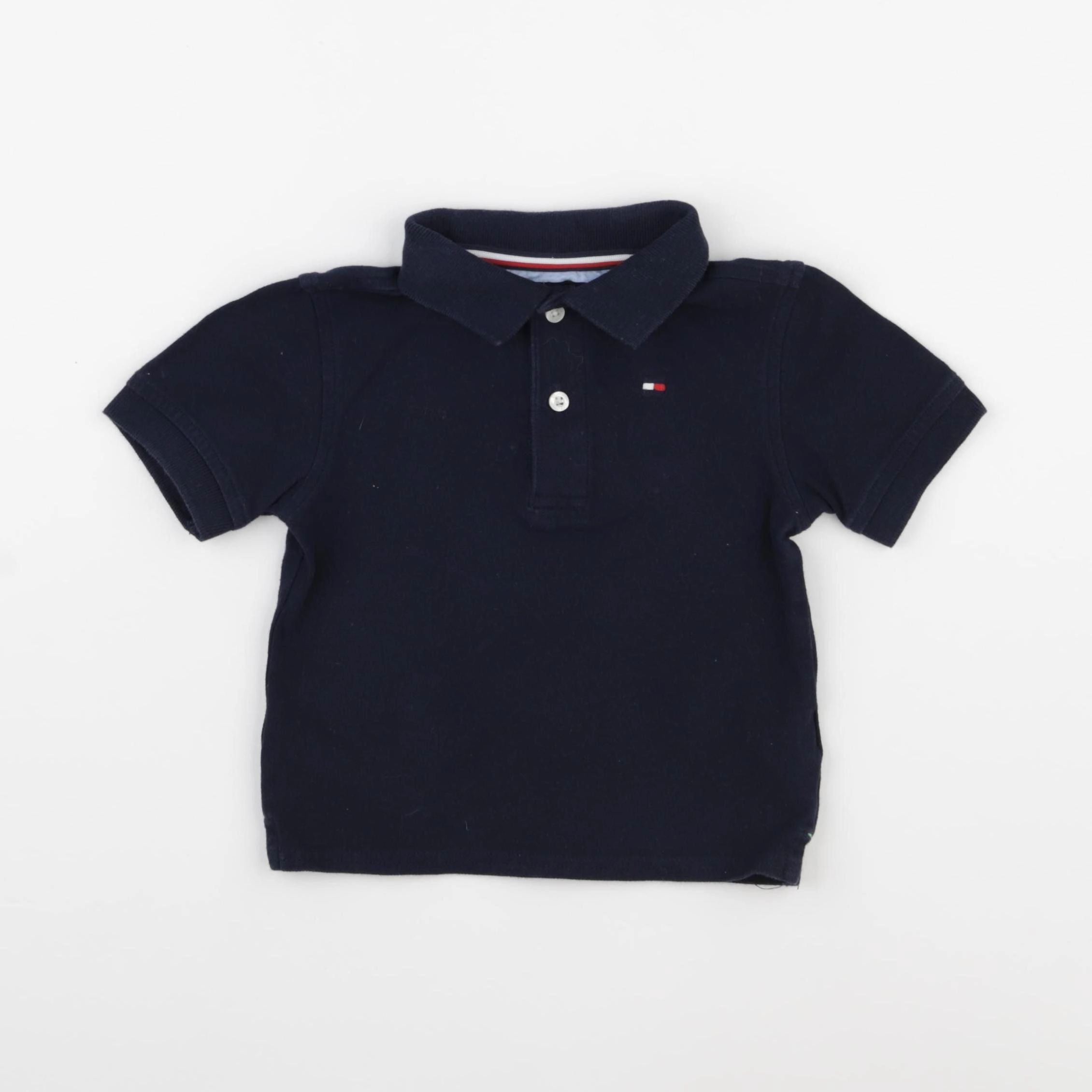 Tommy Hilfiger - polo bleu - 24 mois