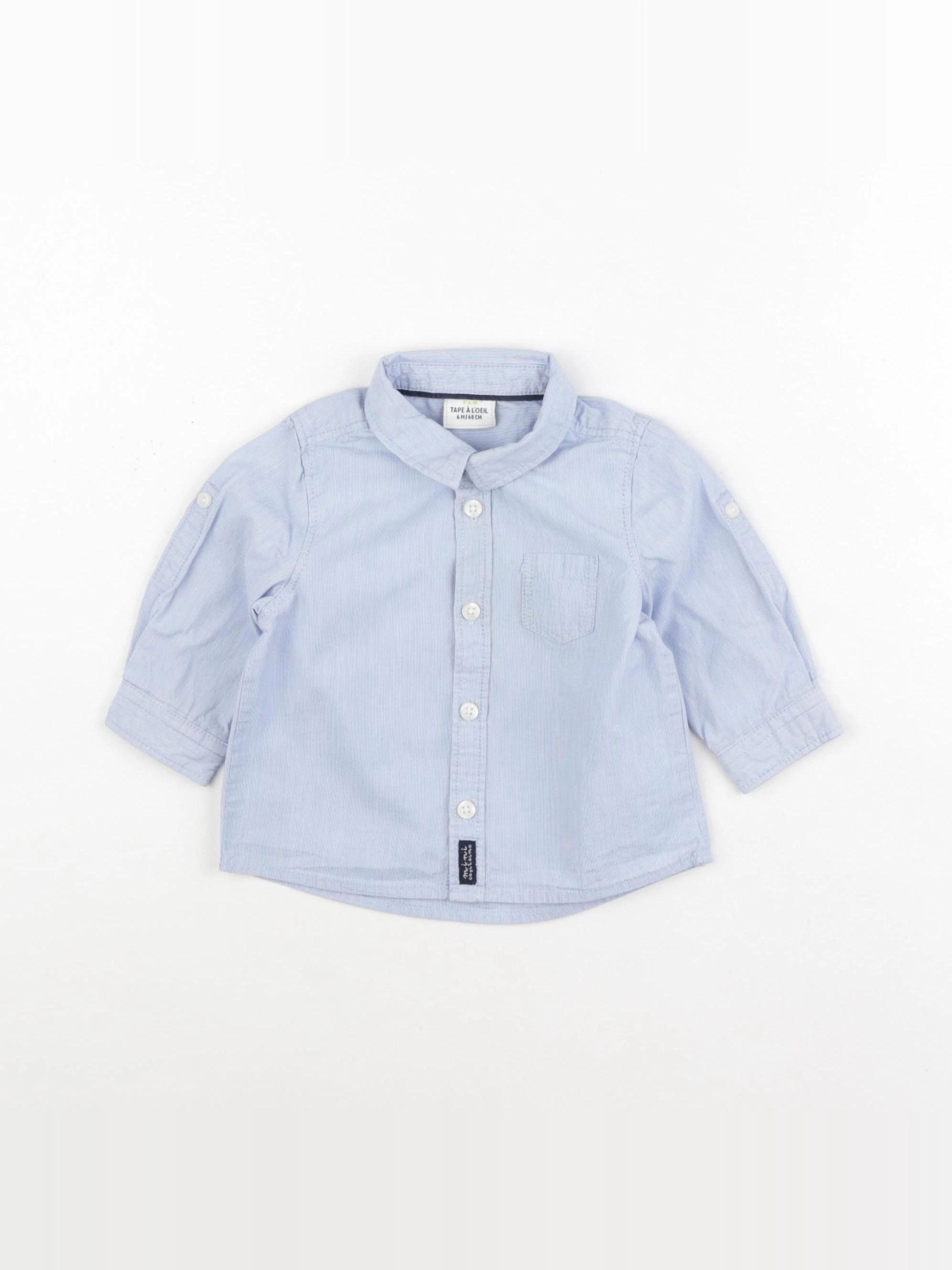 Tape à l'oeil - chemise bleu - 6 mois