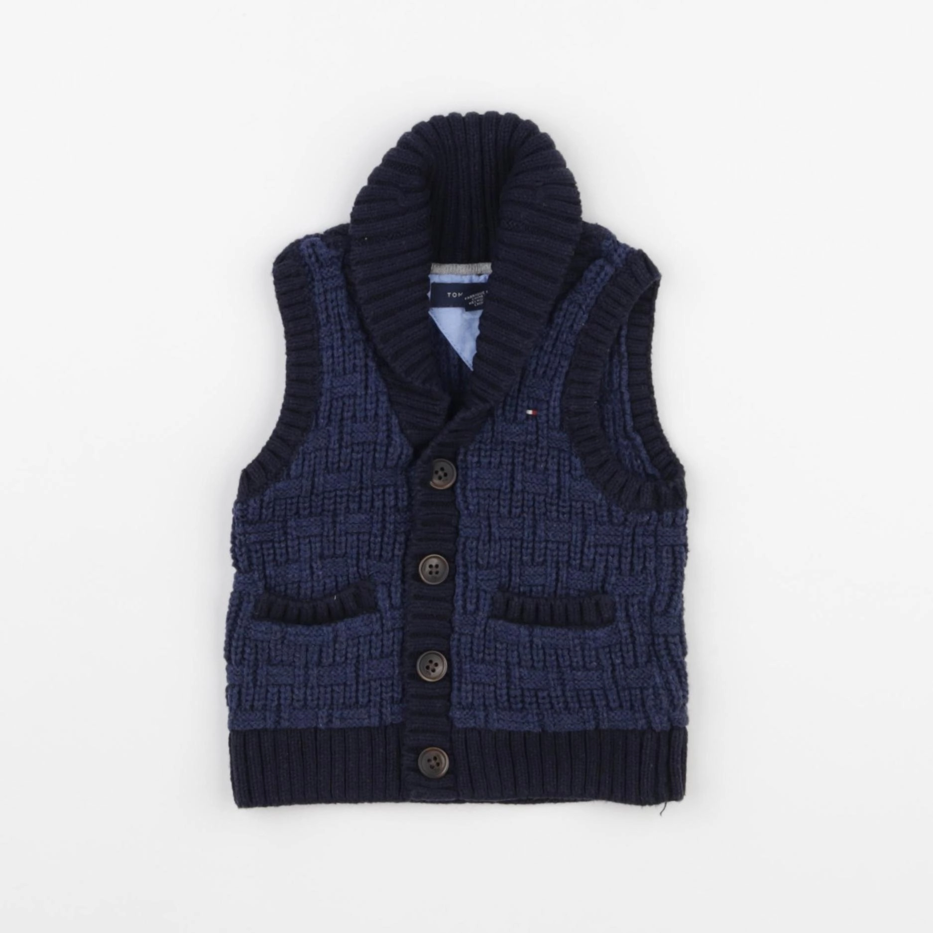 Tommy Hilfiger - gilet bleu - 3/6 mois