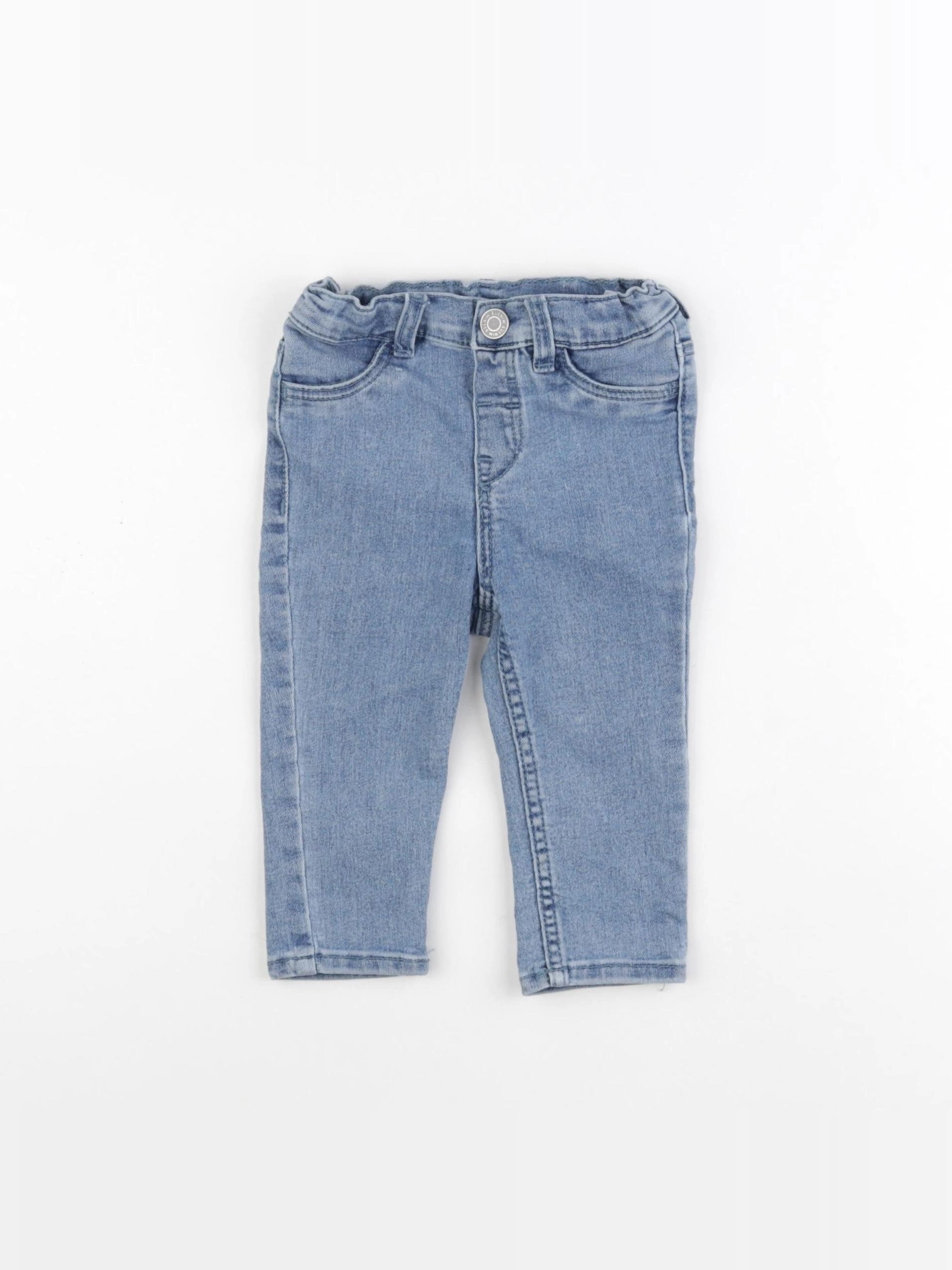 H&M - jean bleu - 6/9 mois
