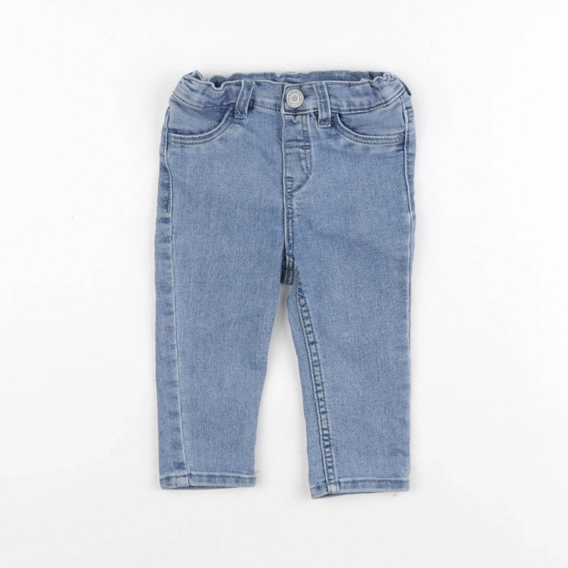 H&M - jean bleu - 6/9 mois
