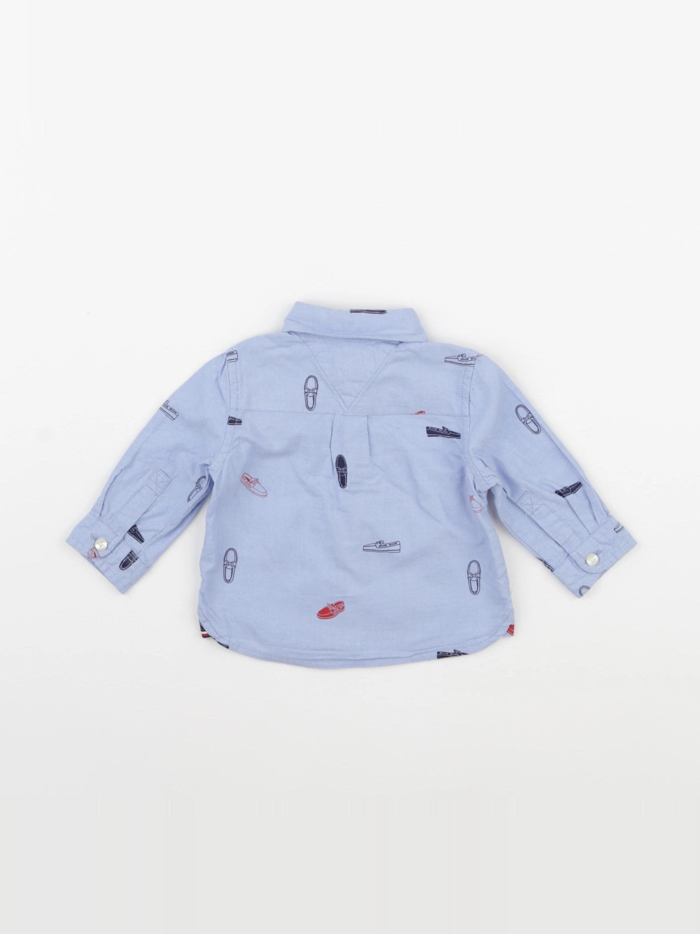 Tommy Hilfiger - chemise bleu - 3/6 mois