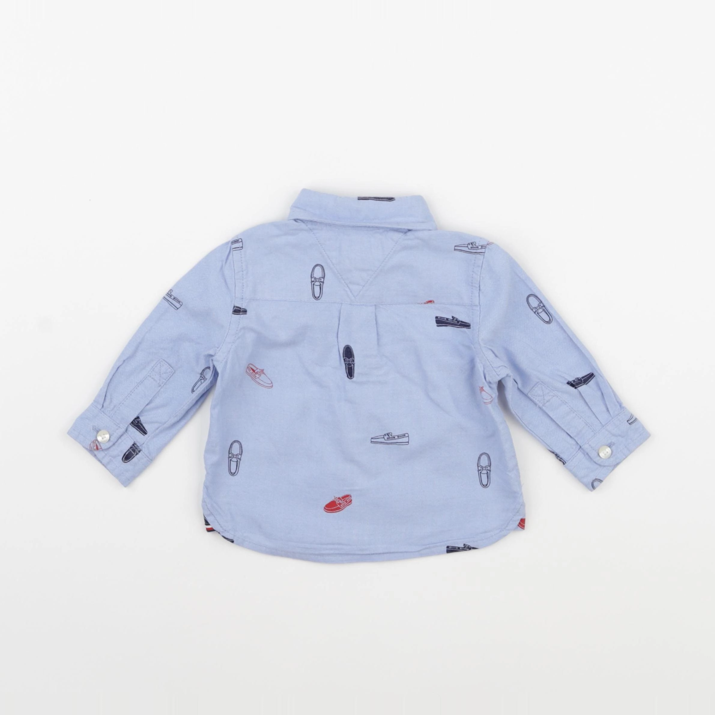 Tommy Hilfiger - chemise bleu - 3/6 mois
