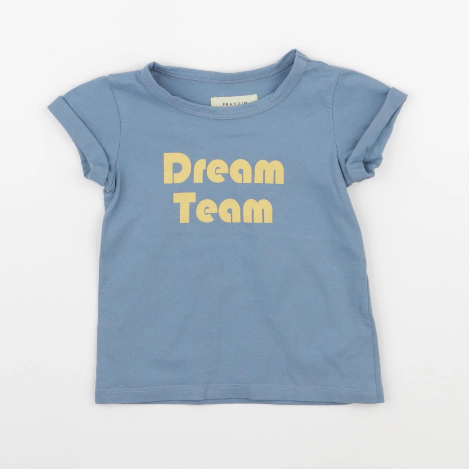Frangin Frangine - tee-shirt bleu - 2 ans