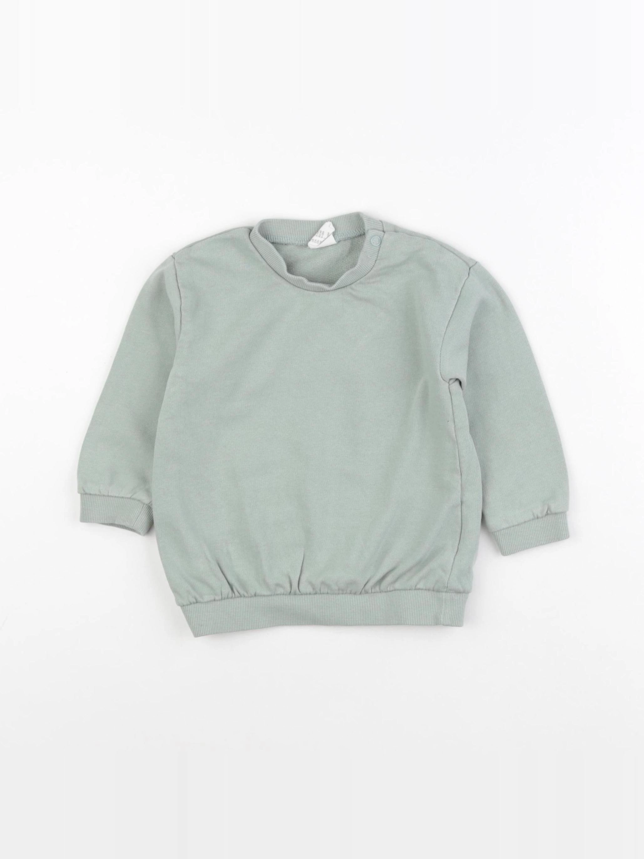 H&M - sweat vert - 9/12 mois