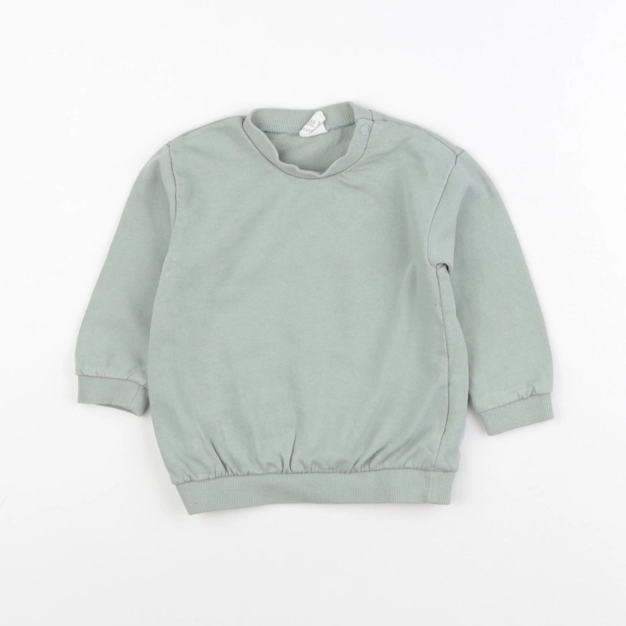H&M - sweat vert - 9/12 mois