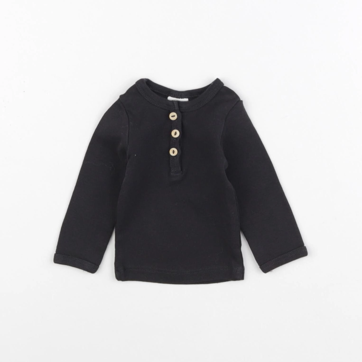H&M - tee-shirt noir - 1 mois