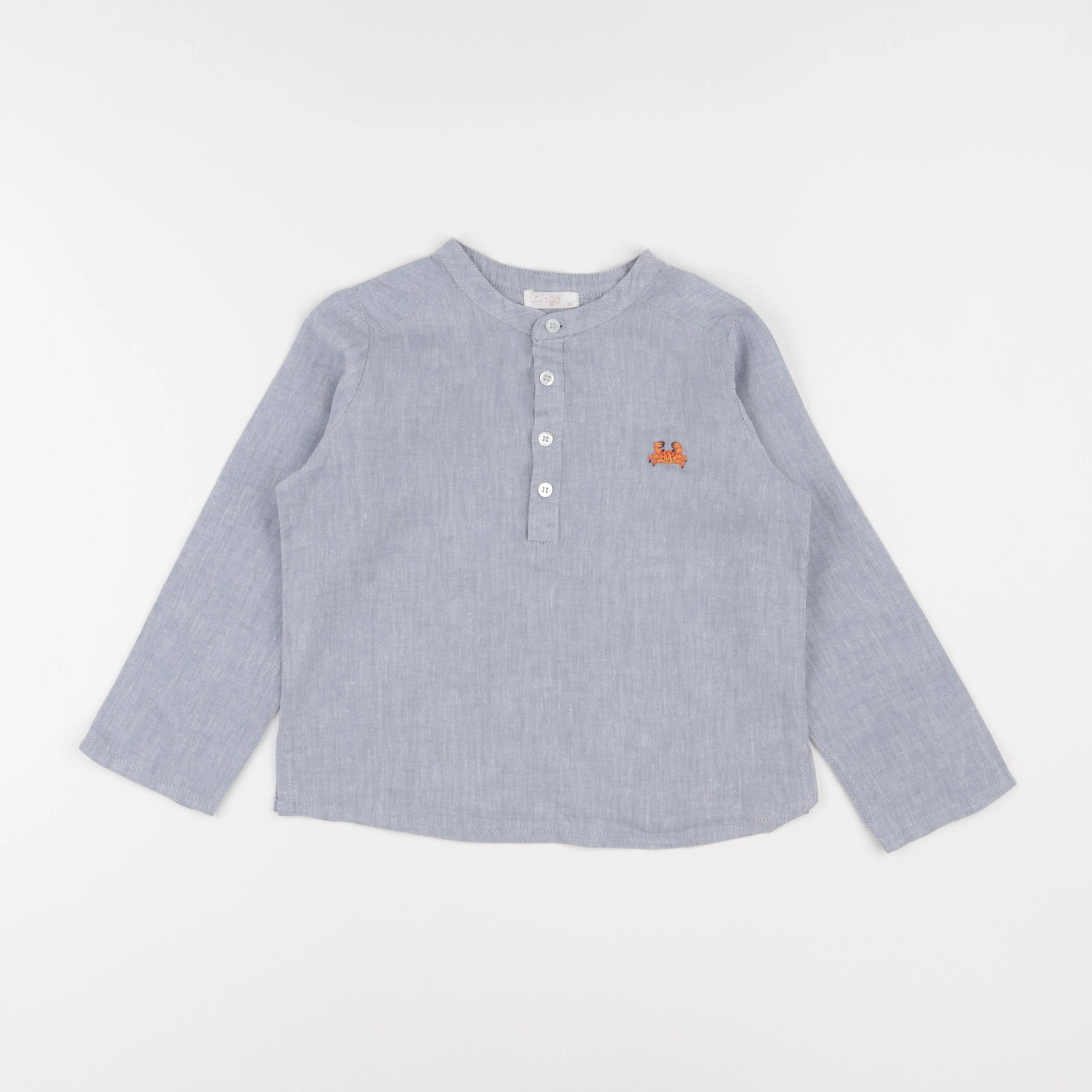 Laingo - chemise bleu - 6 ans