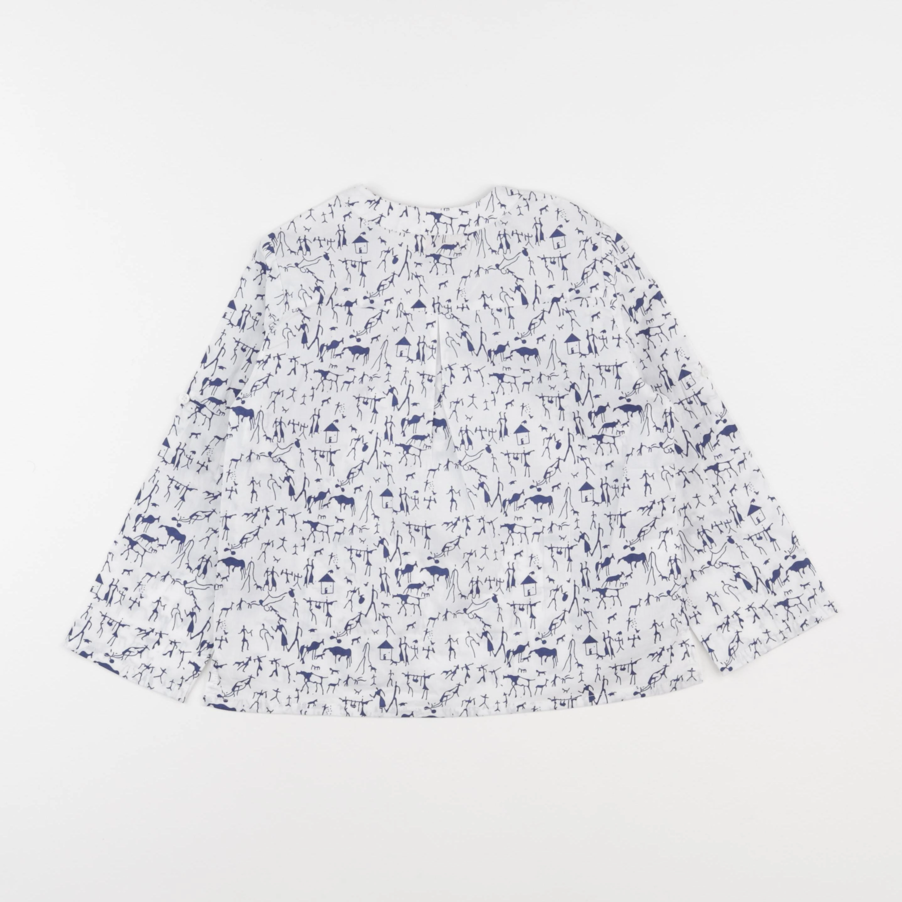 Laingo - chemise blanc, bleu - 6 ans