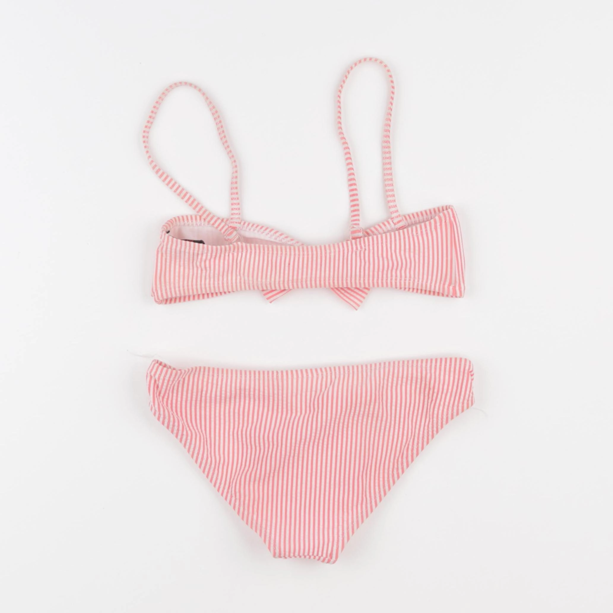 Cyrillus - maillot de bain blanc, orange - 8 ans