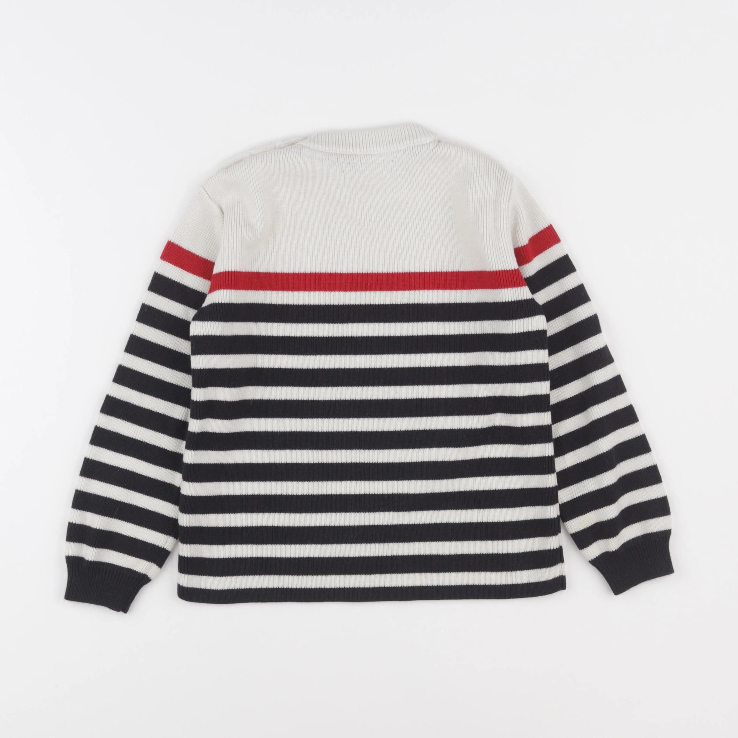 Monoprix - pull beige, bleu - 4 ans