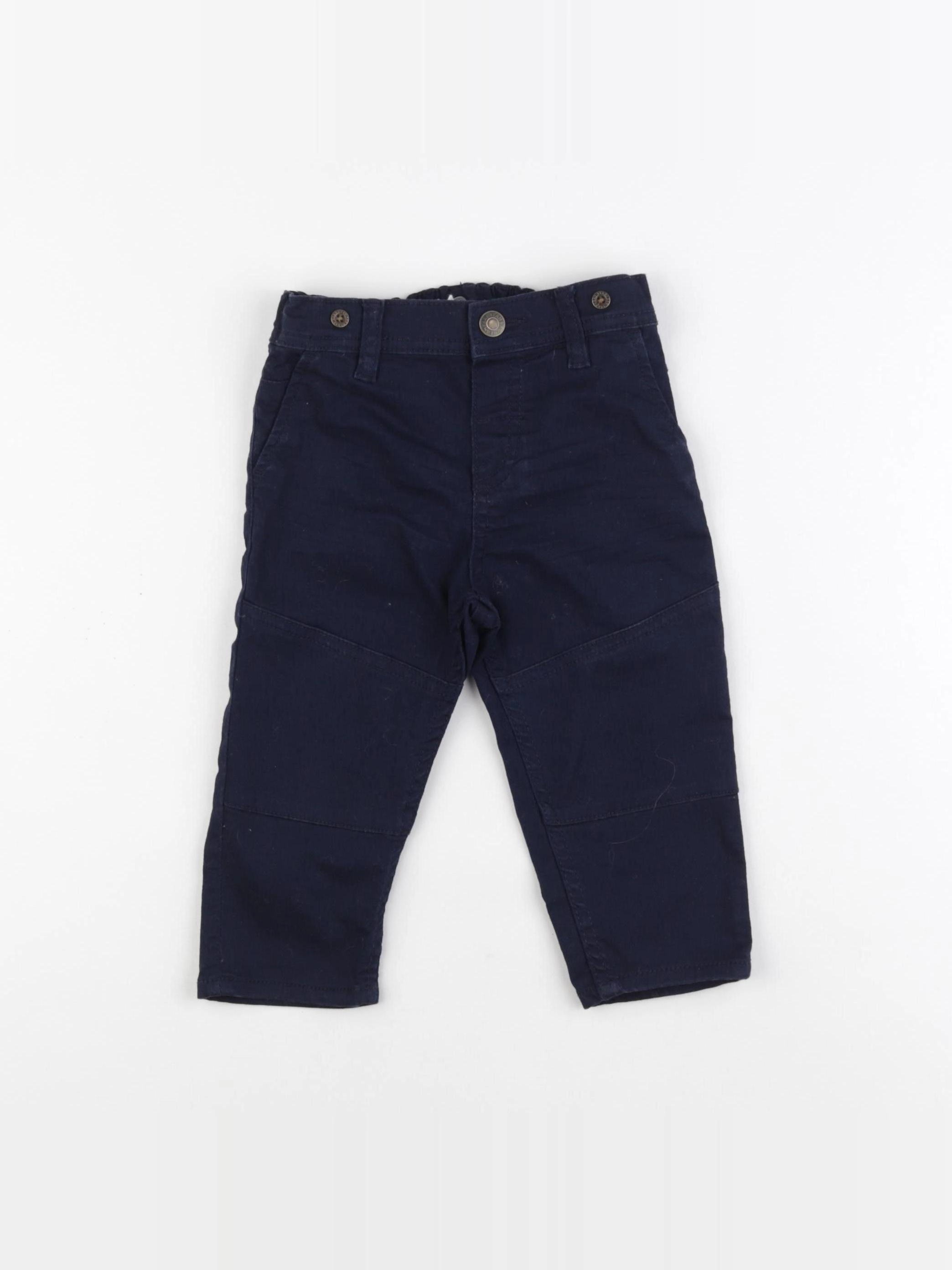 H&M - pantalon bleu - 9/12 mois