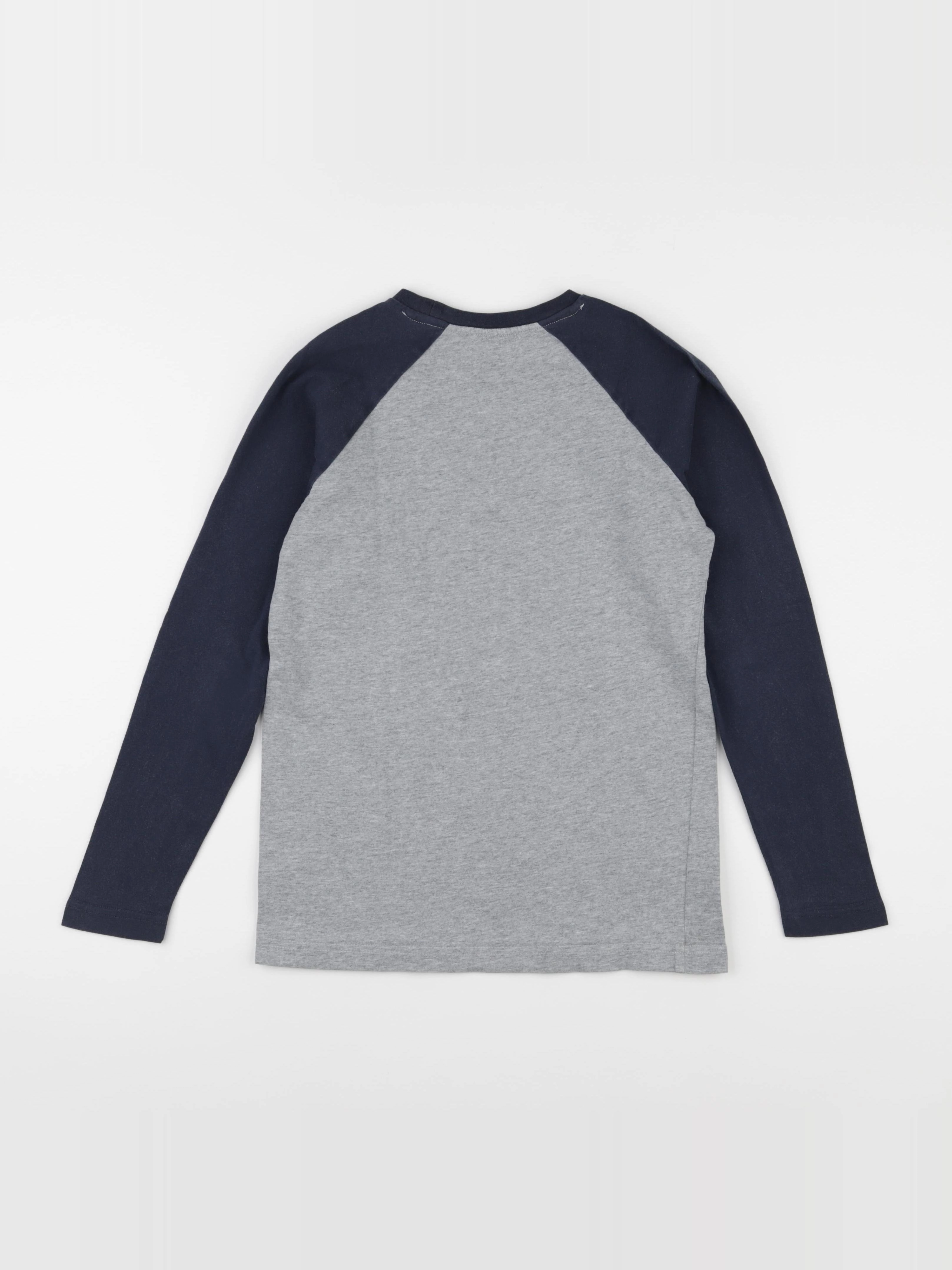 Cyrillus - tee-shirt bleu, gris - 12 ans