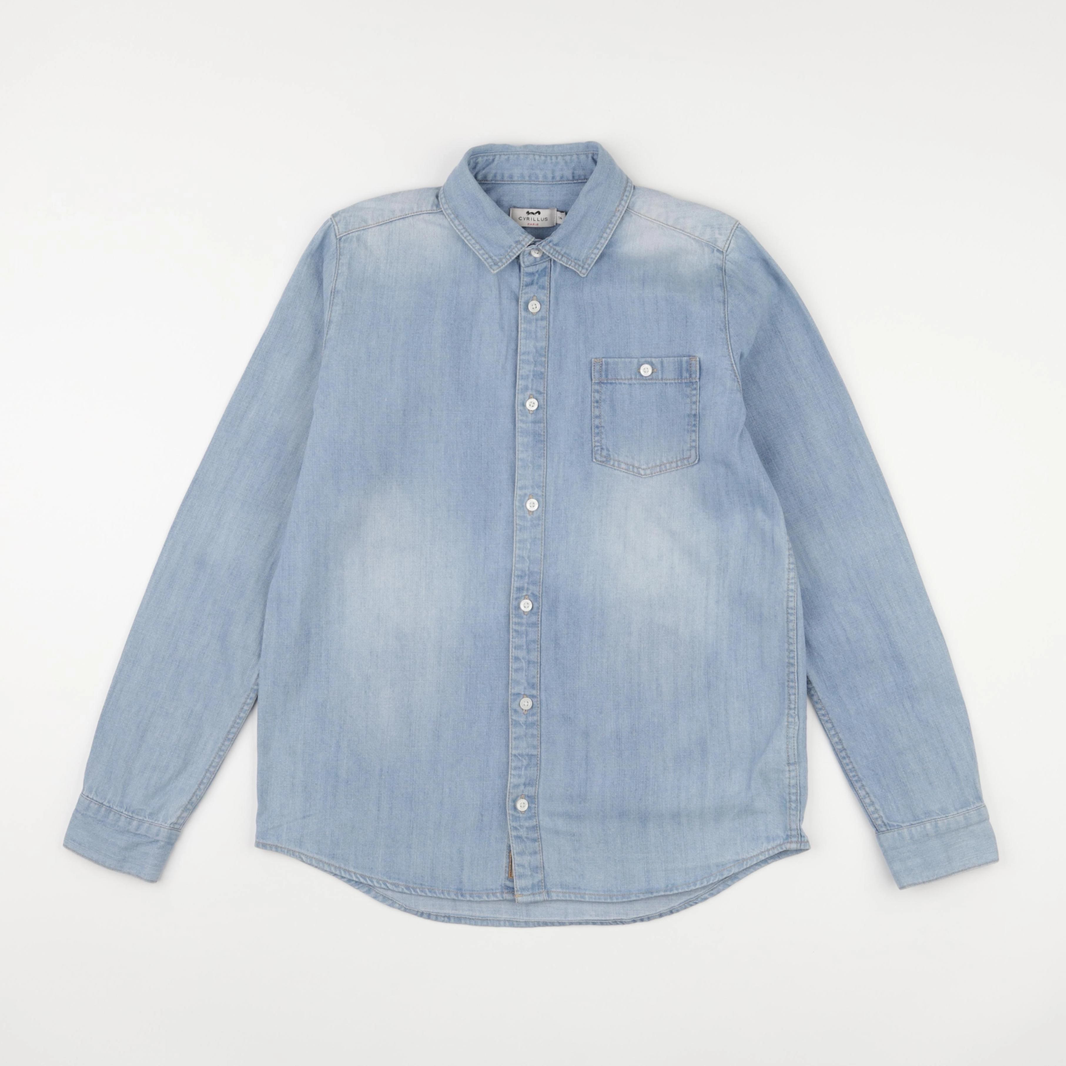 Cyrillus - chemise bleu - 14 ans