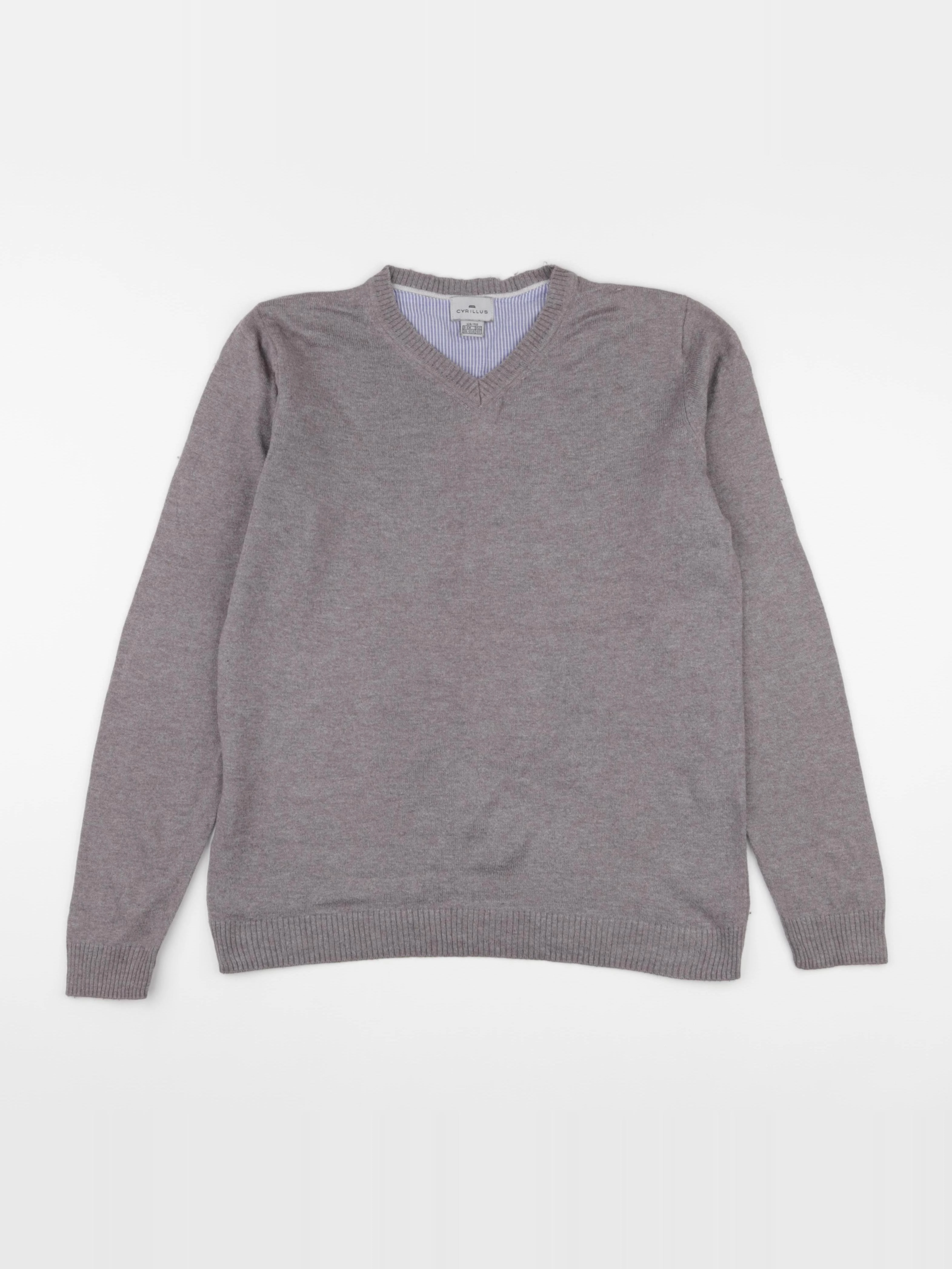 Cyrillus - pull marron - 12 ans