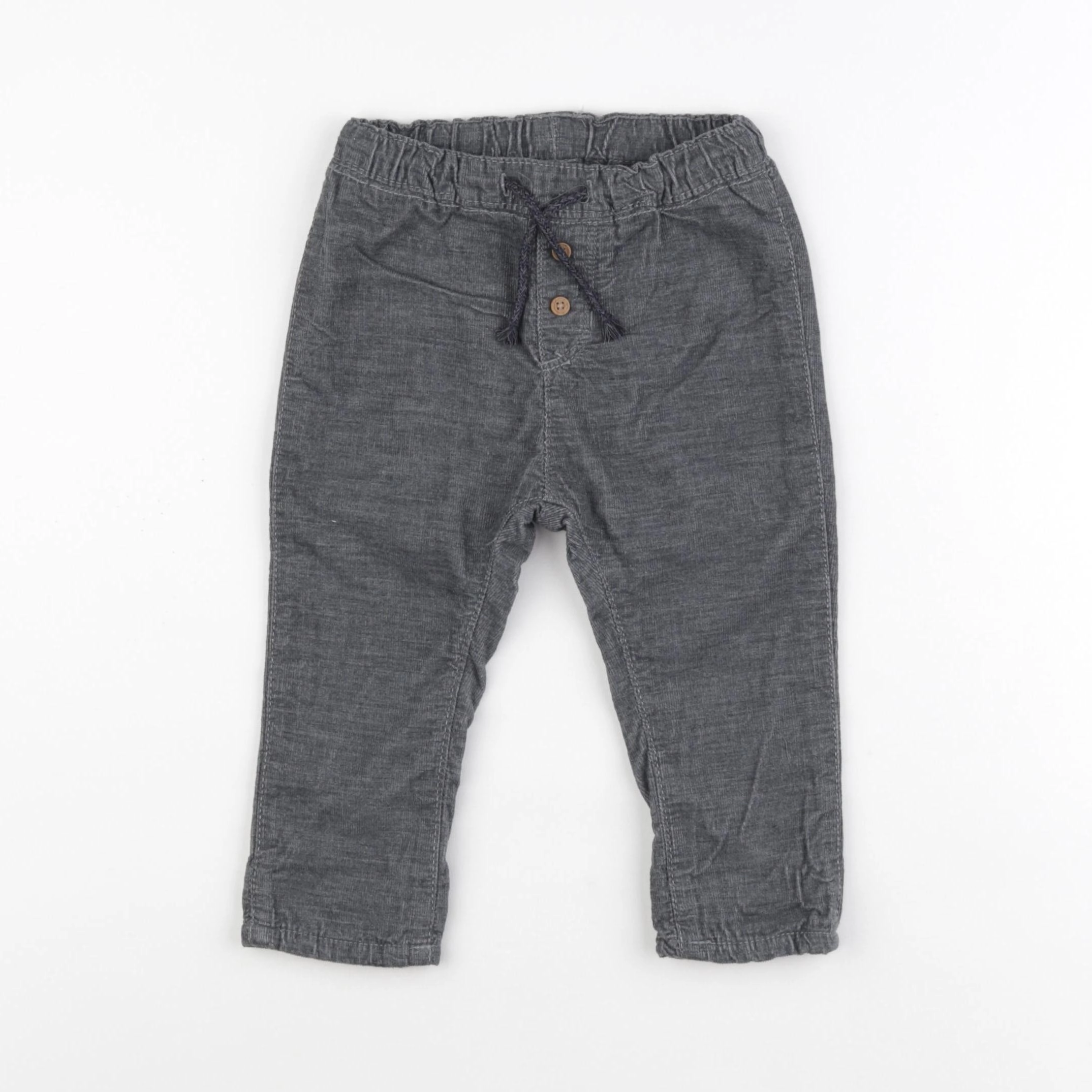 H&M - pantalon gris - 9/12 mois