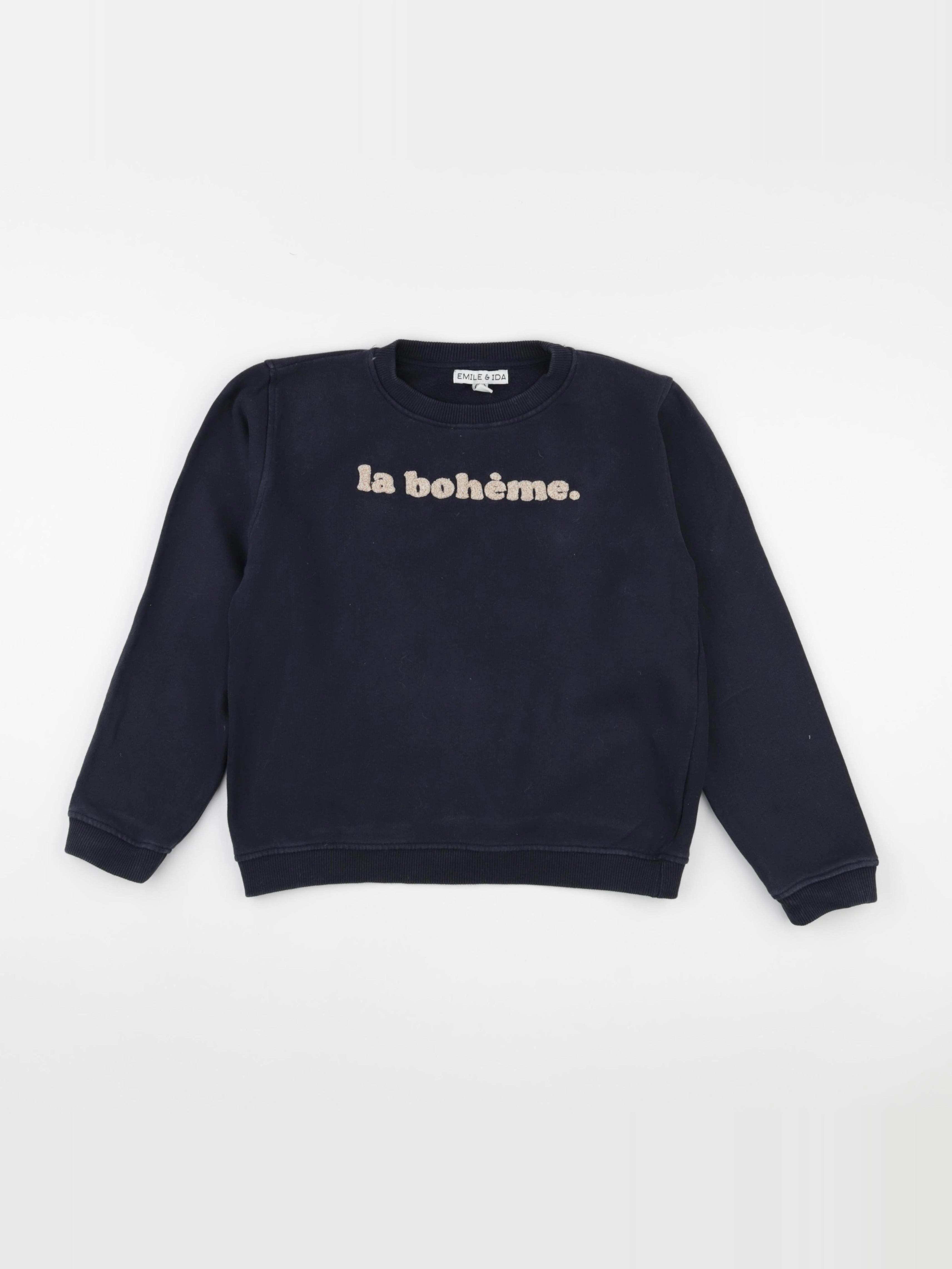 Emile et Ida - sweat bleu - 12 ans