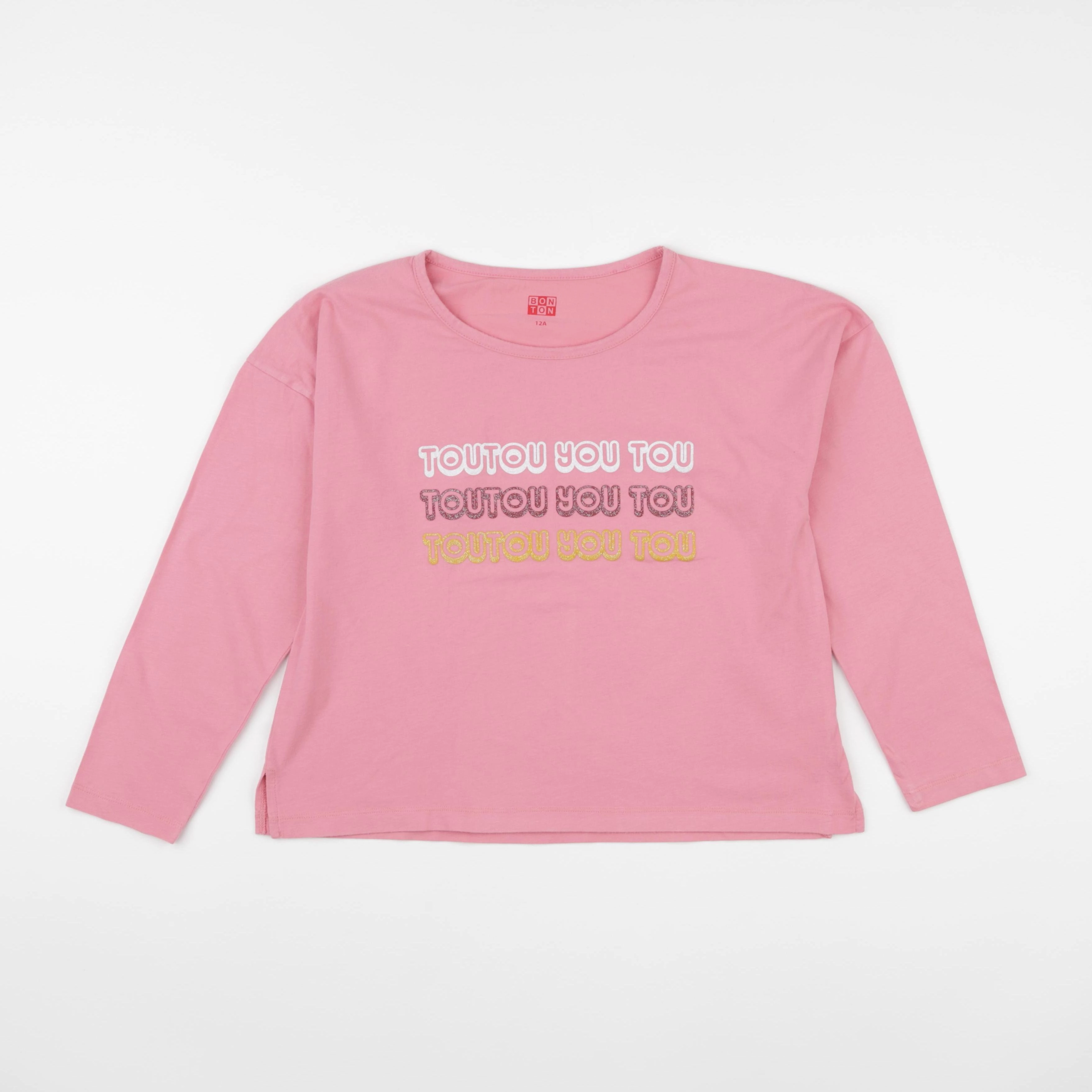 Bonton - tee-shirt rose - 12 ans