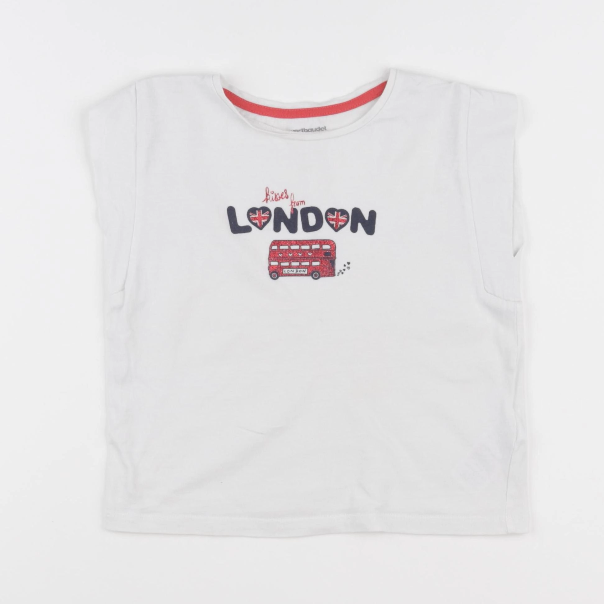 Vertbaudet - tee-shirt blanc - 4 ans