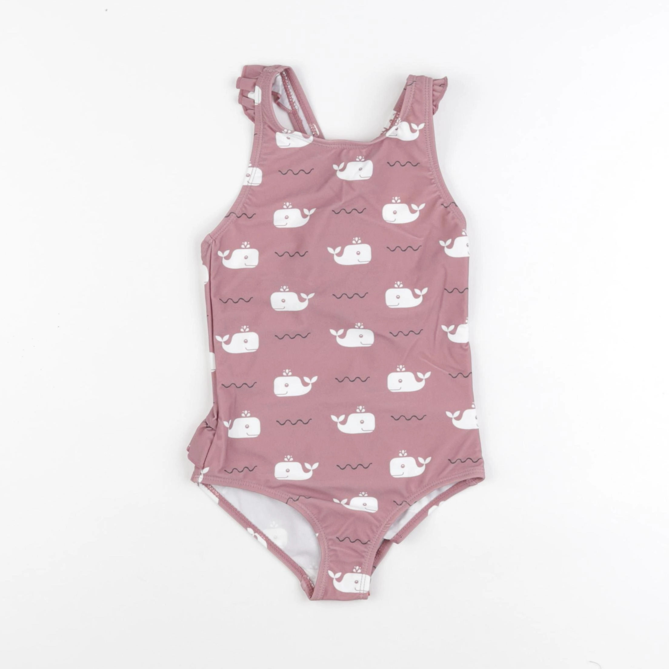 Fresk - Maillot de bain 1 pièce BALEINE rose  - 5/6 ans
